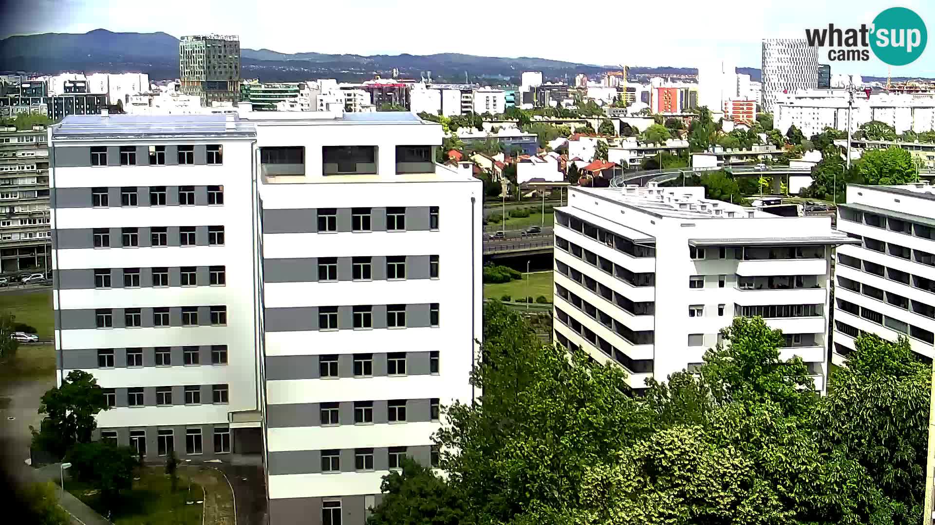 Rotatoria e incrocio viale Slavonska e Marin Držić  – webcam di Zagabria