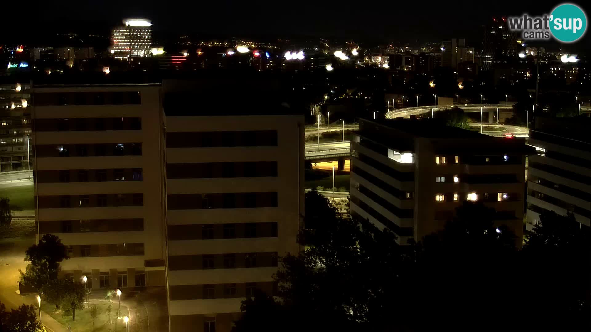 Live Interchange of Slavonska Avenue and Marin Držić Avenue in Zagreb webcam