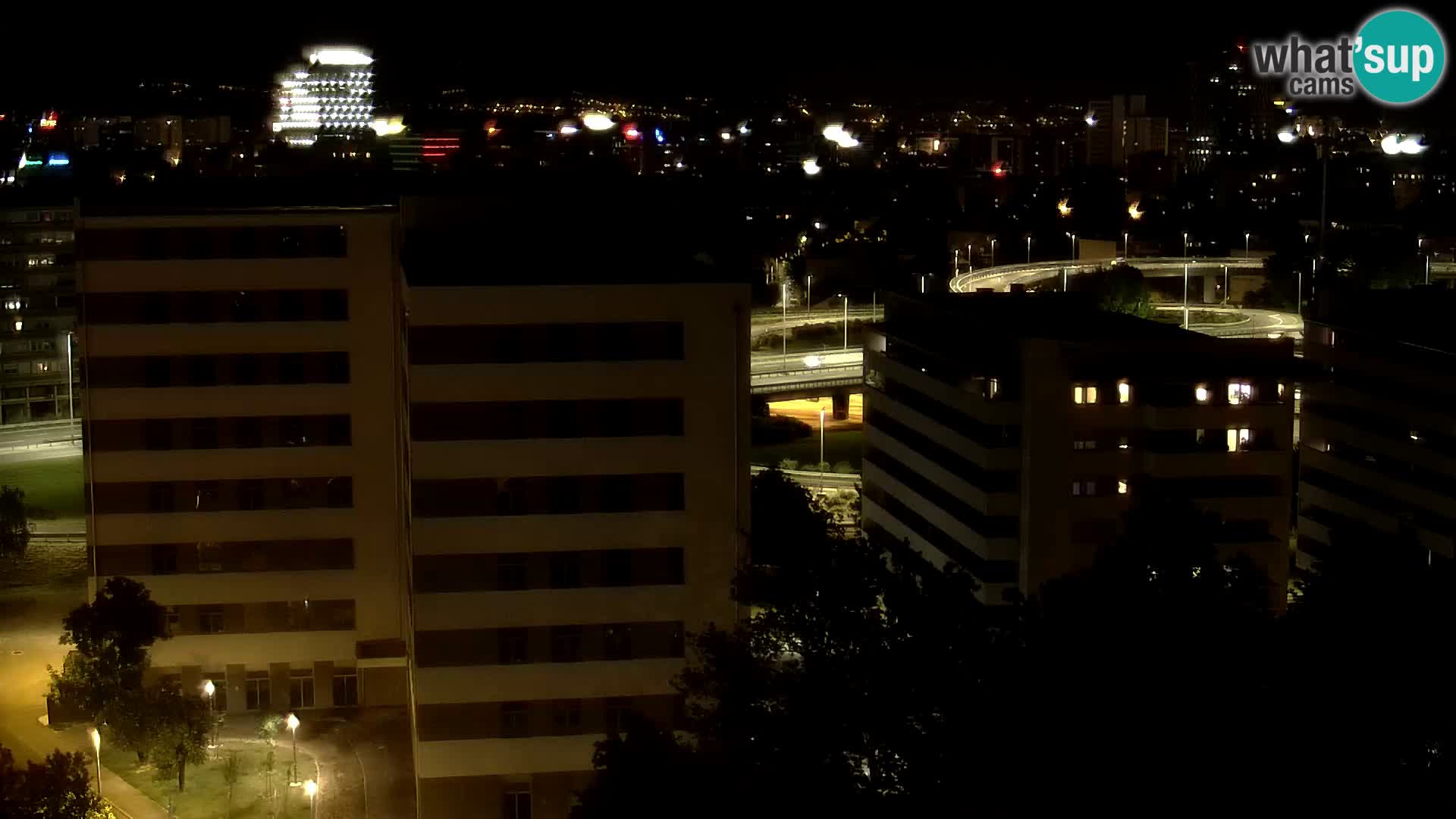 Live Interchange of Slavonska Avenue and Marin Držić Avenue in Zagreb webcam