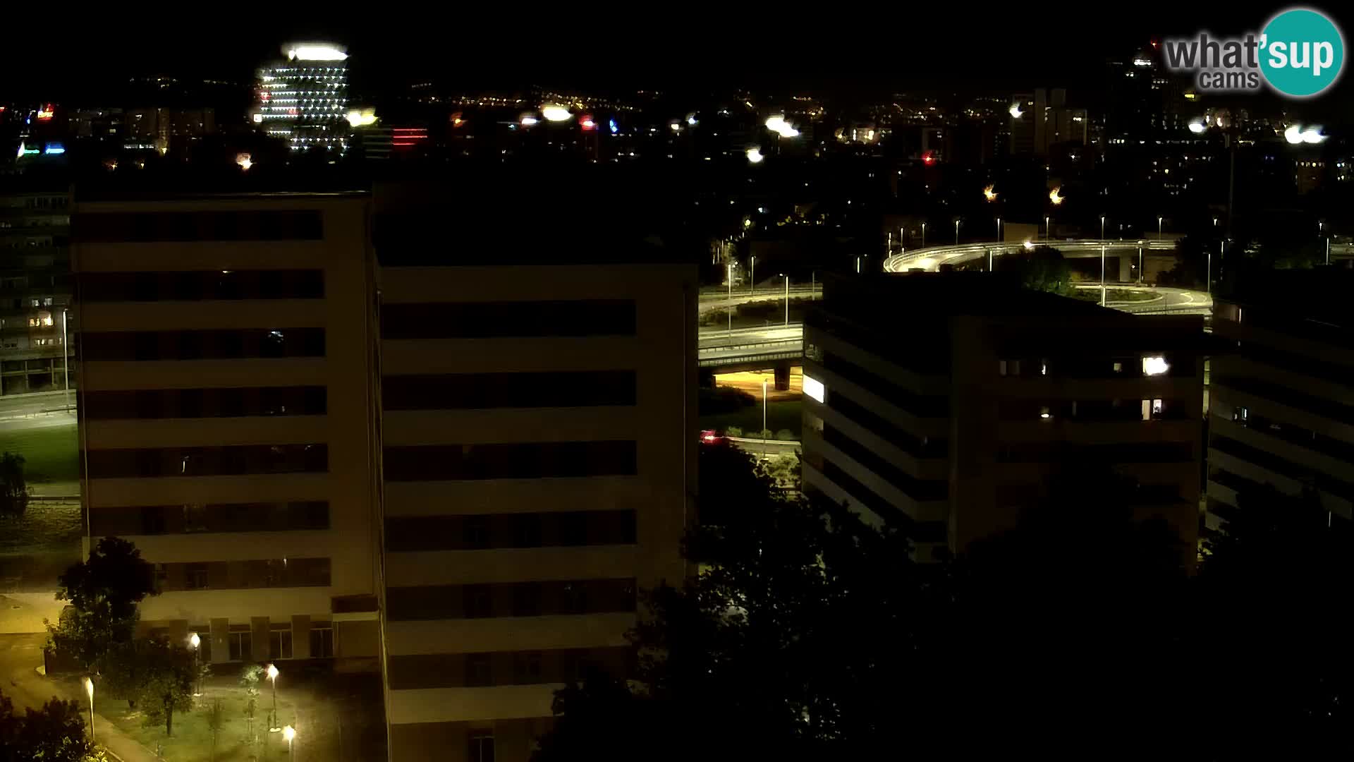 Rond-point en direct traversant les avenues Slavonska et Marin Držić à Zagreb webcam