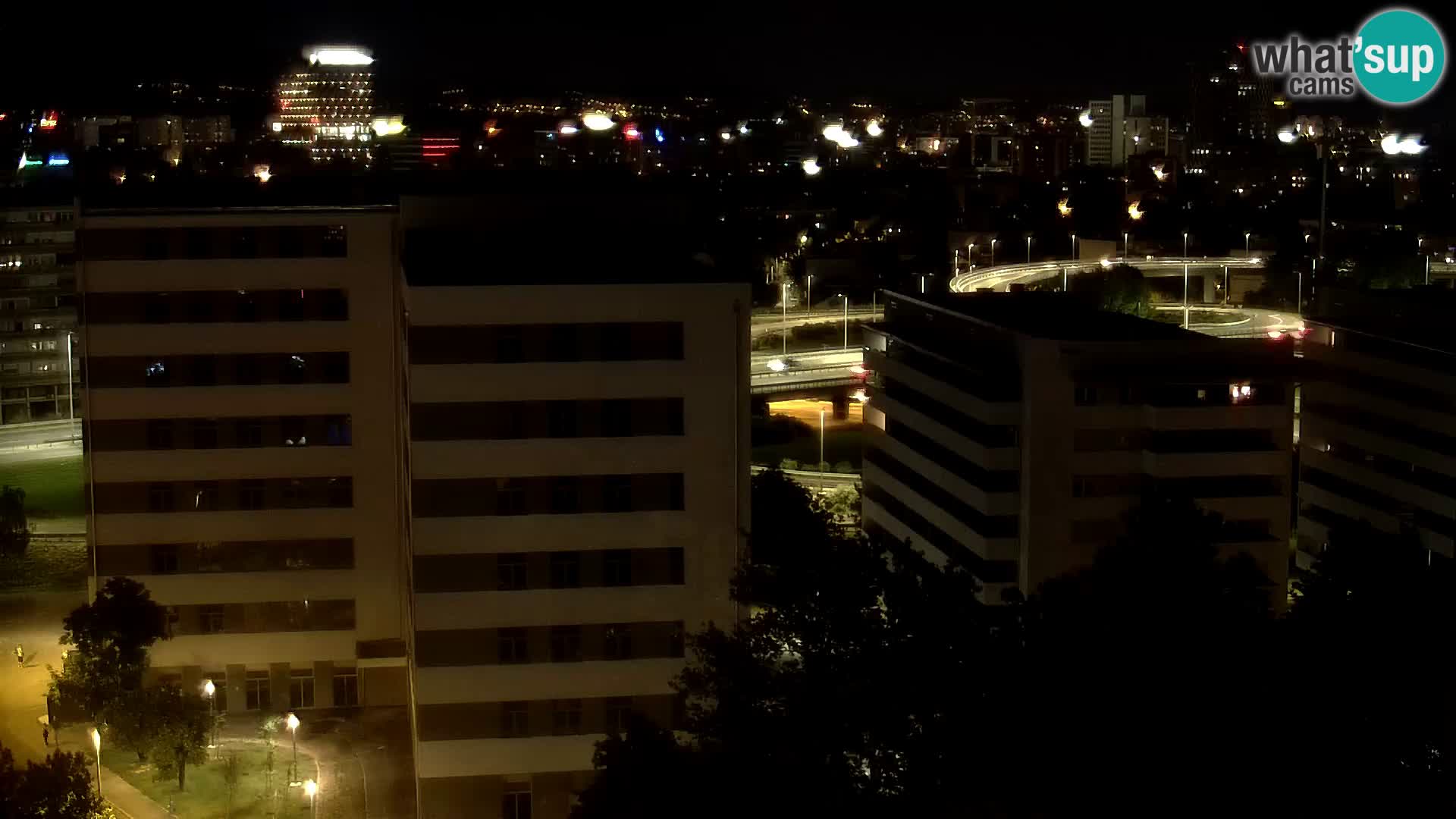 Live Interchange of Slavonska Avenue and Marin Držić Avenue in Zagreb webcam