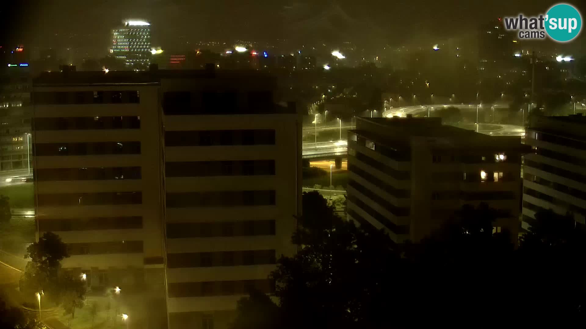 Live Interchange of Slavonska Avenue and Marin Držić Avenue in Zagreb webcam
