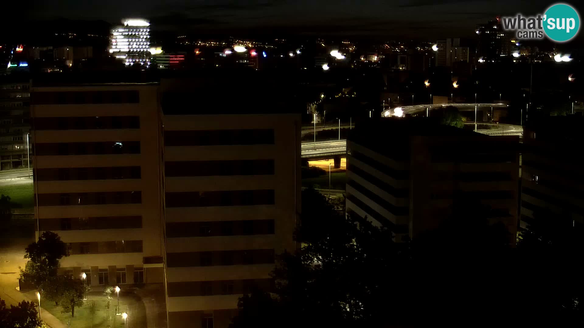 Rond-point en direct traversant les avenues Slavonska et Marin Držić à Zagreb webcam