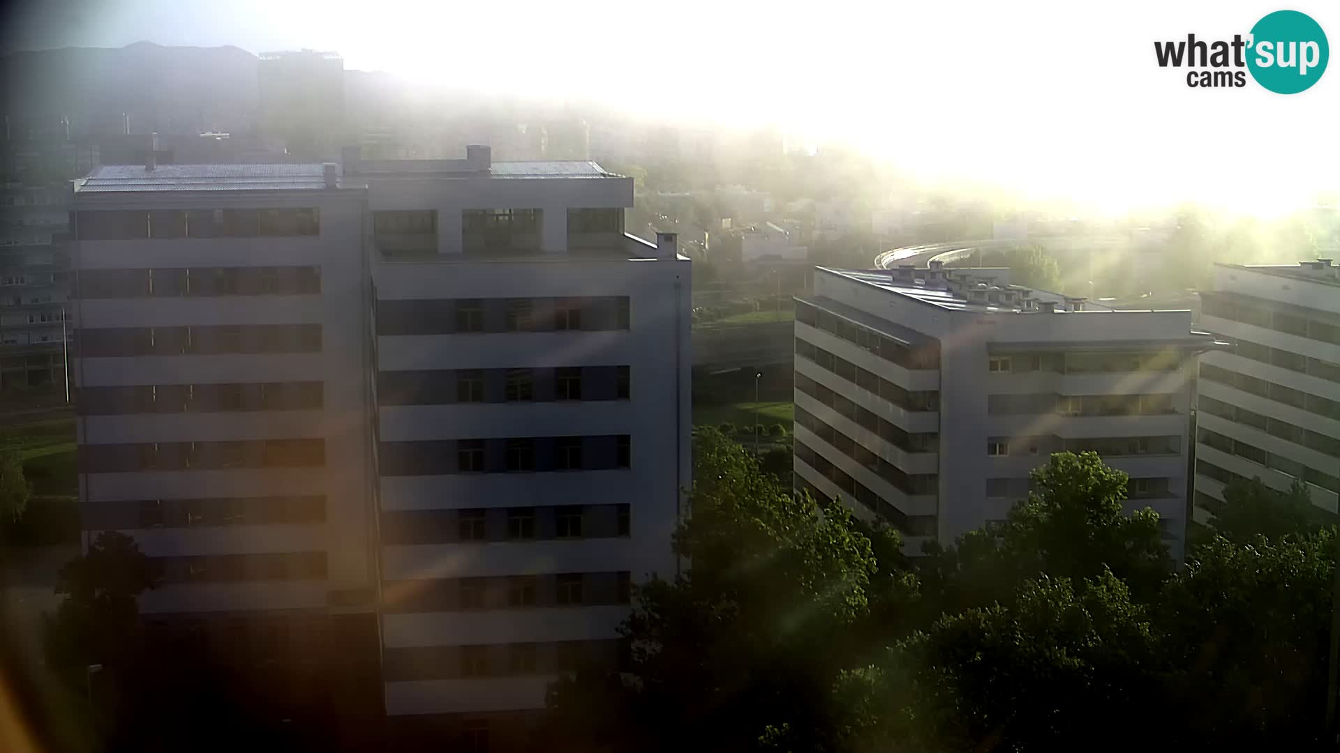 Live Interchange of Slavonska Avenue and Marin Držić Avenue in Zagreb webcam