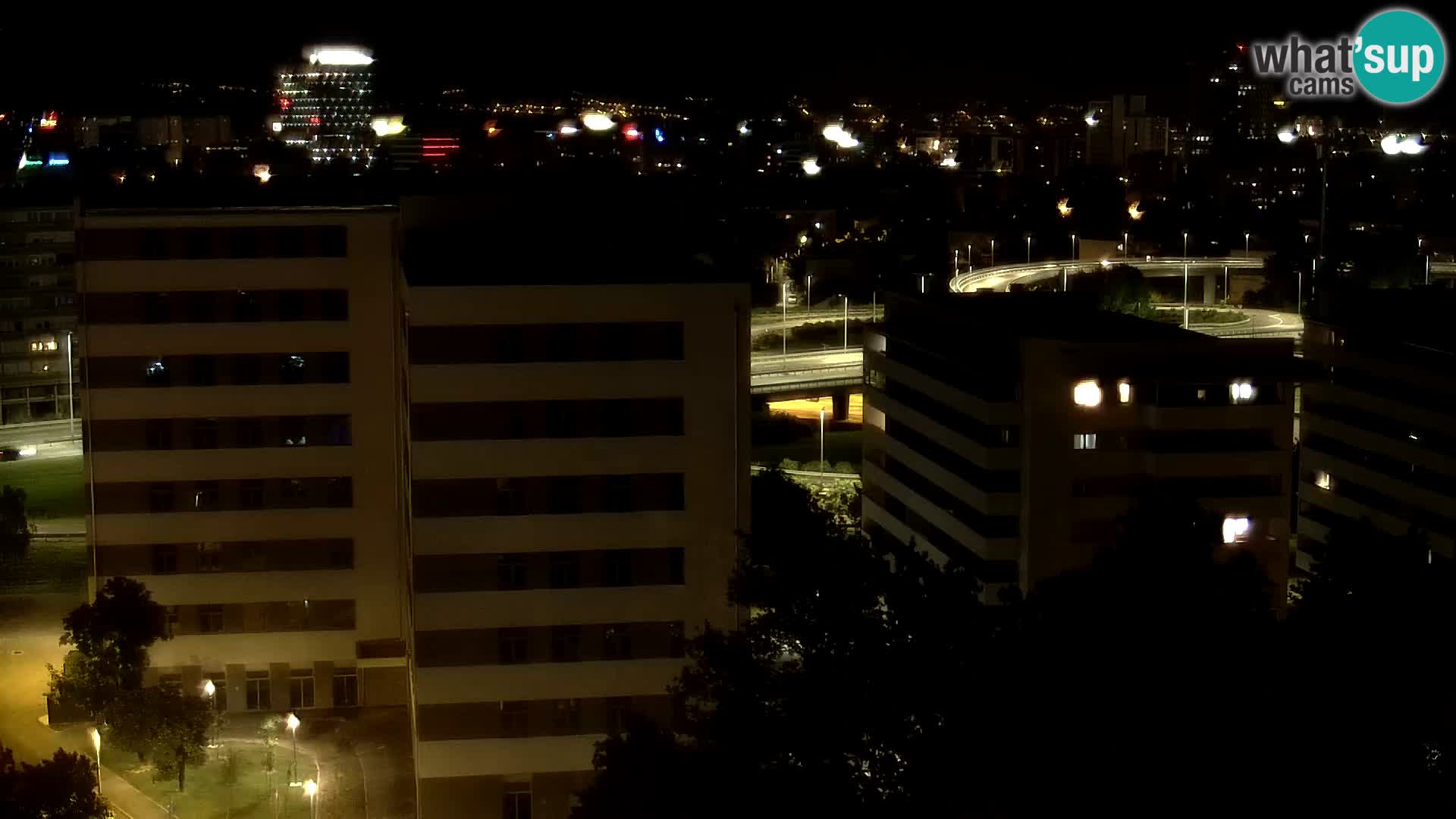 Live-Kreisverkehr Slavonska und Marin Držić Avenue zur Zagreb Webcam