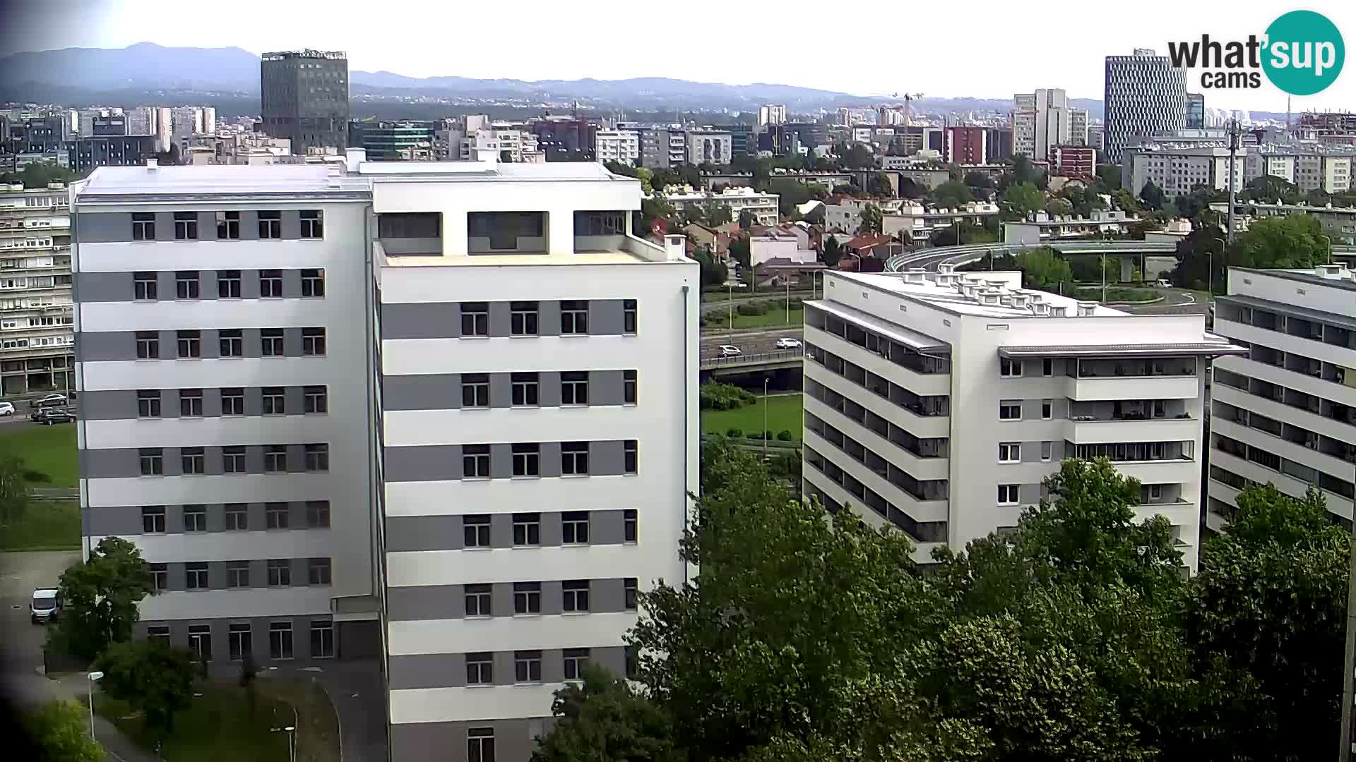 Krožišče Slavonske in Marin Držićeve ulice v Zagrebu v živo