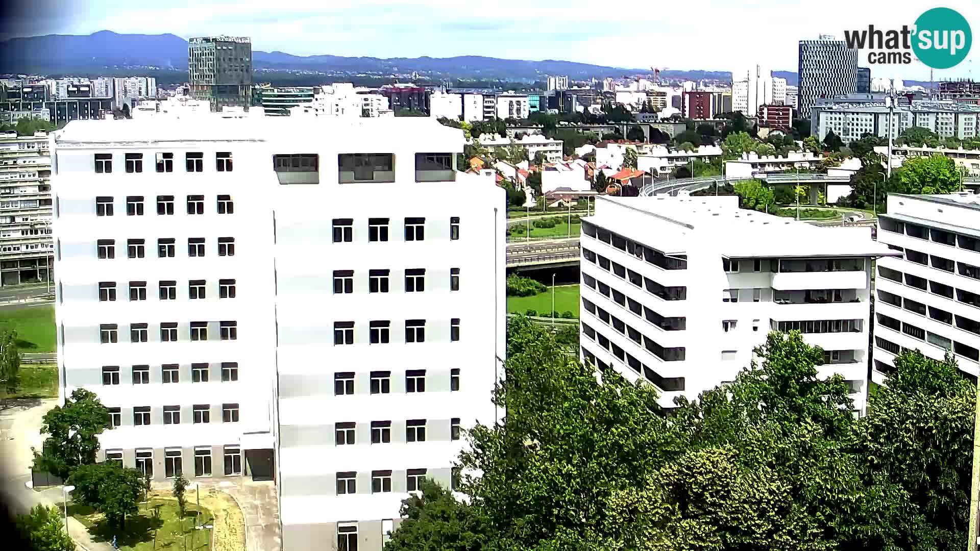 Live Interchange of Slavonska Avenue and Marin Držić Avenue in Zagreb webcam