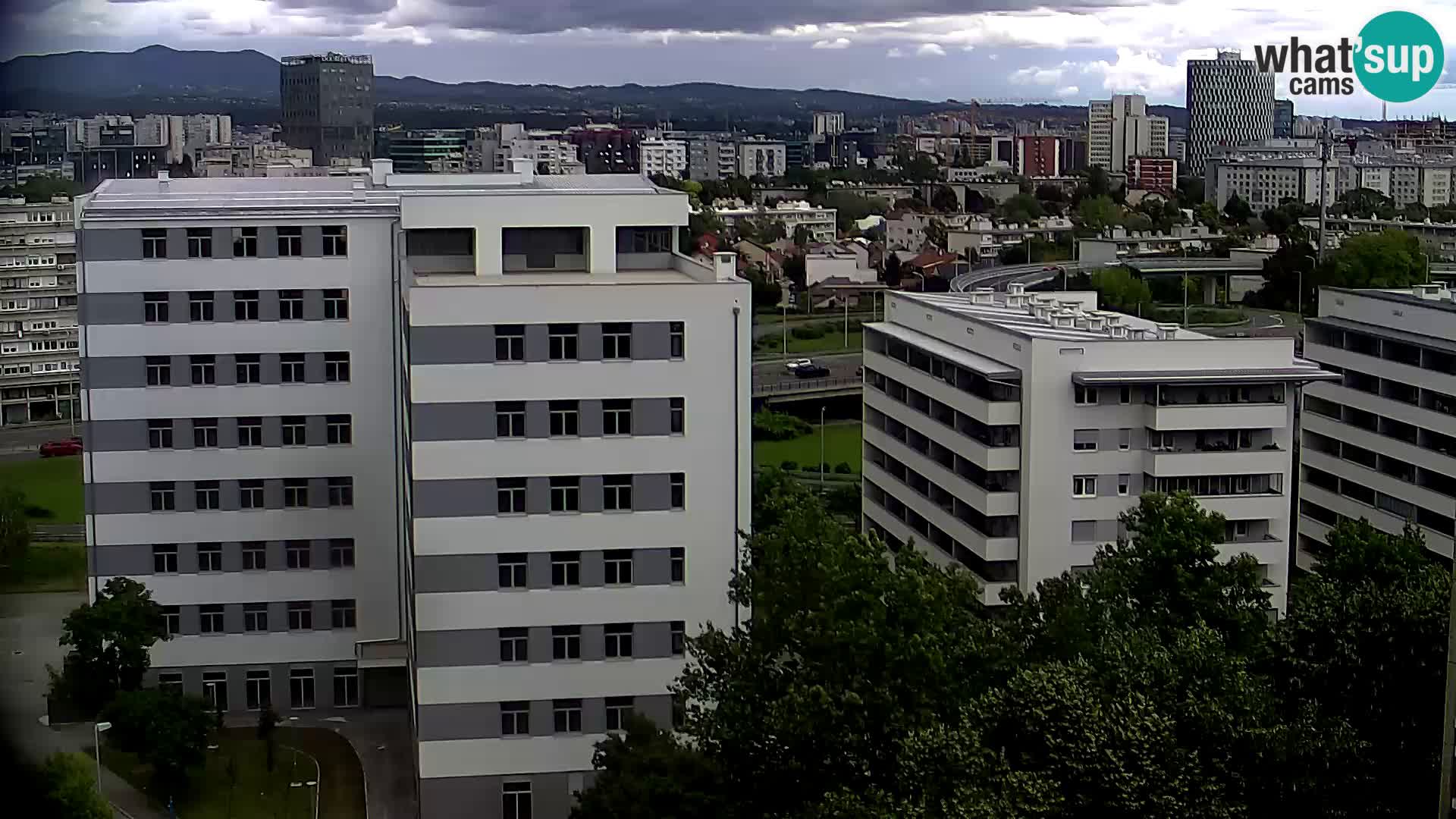 Rotatoria e incrocio viale Slavonska e Marin Držić – webcam di Zagabria