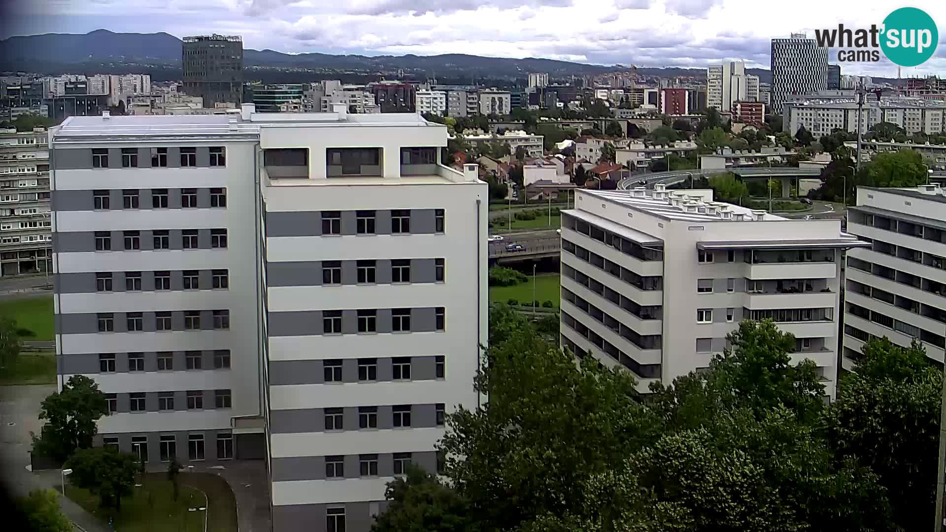 Rotatoria e incrocio viale Slavonska e Marin Držić – webcam di Zagabria