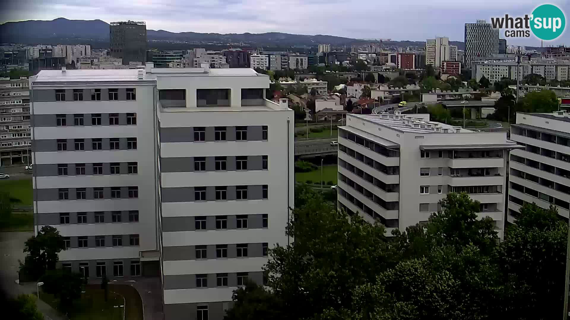 Rotatoria e incrocio viale Slavonska e Marin Držić – webcam di Zagabria