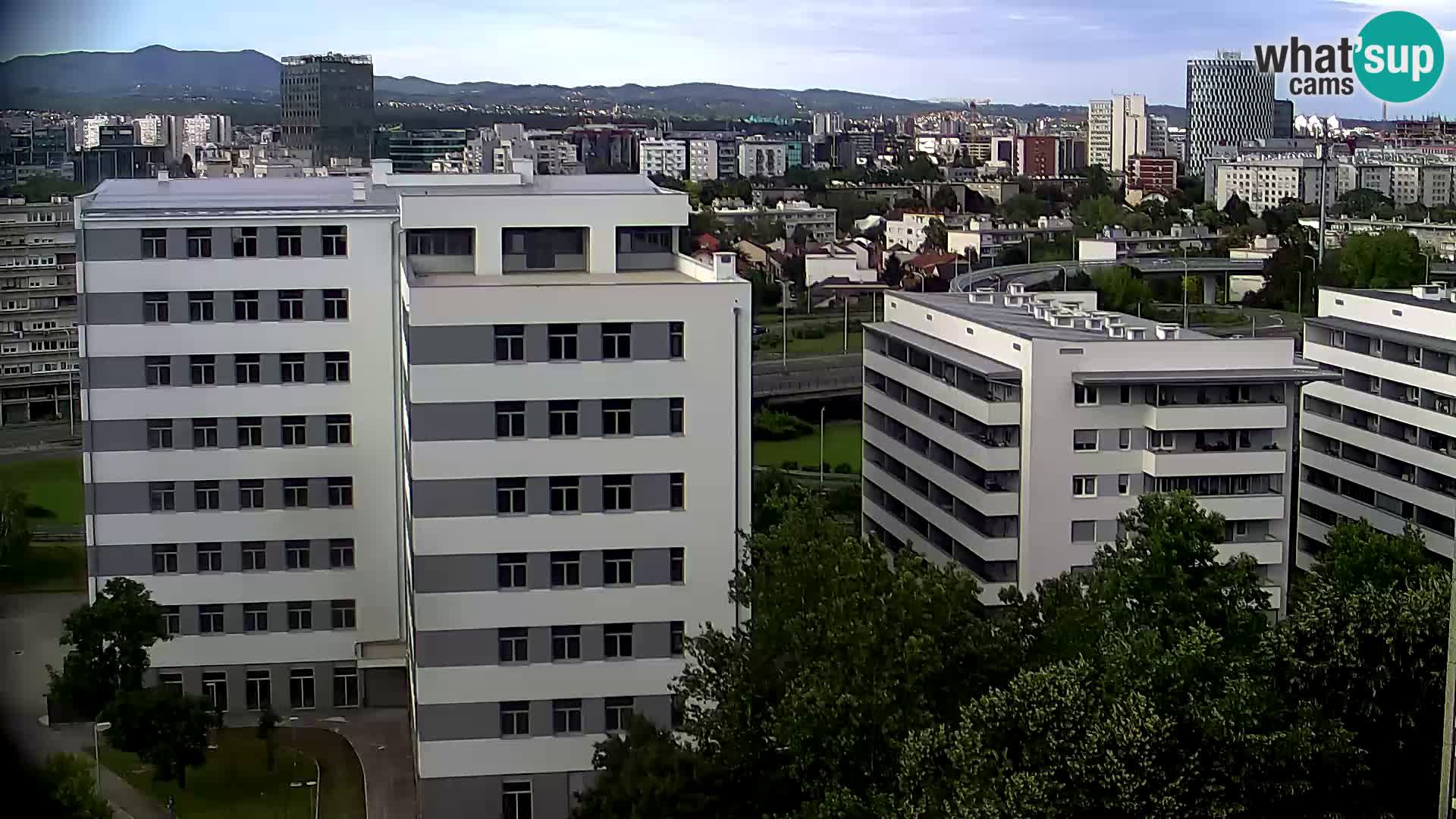 Krožišče Slavonske in Marin Držićeve ulice v Zagrebu v živo