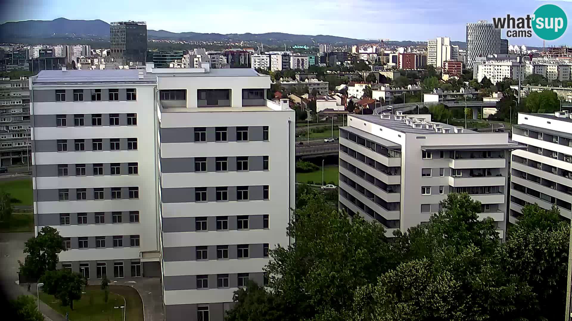 Rotatoria e incrocio viale Slavonska e Marin Držić – webcam di Zagabria