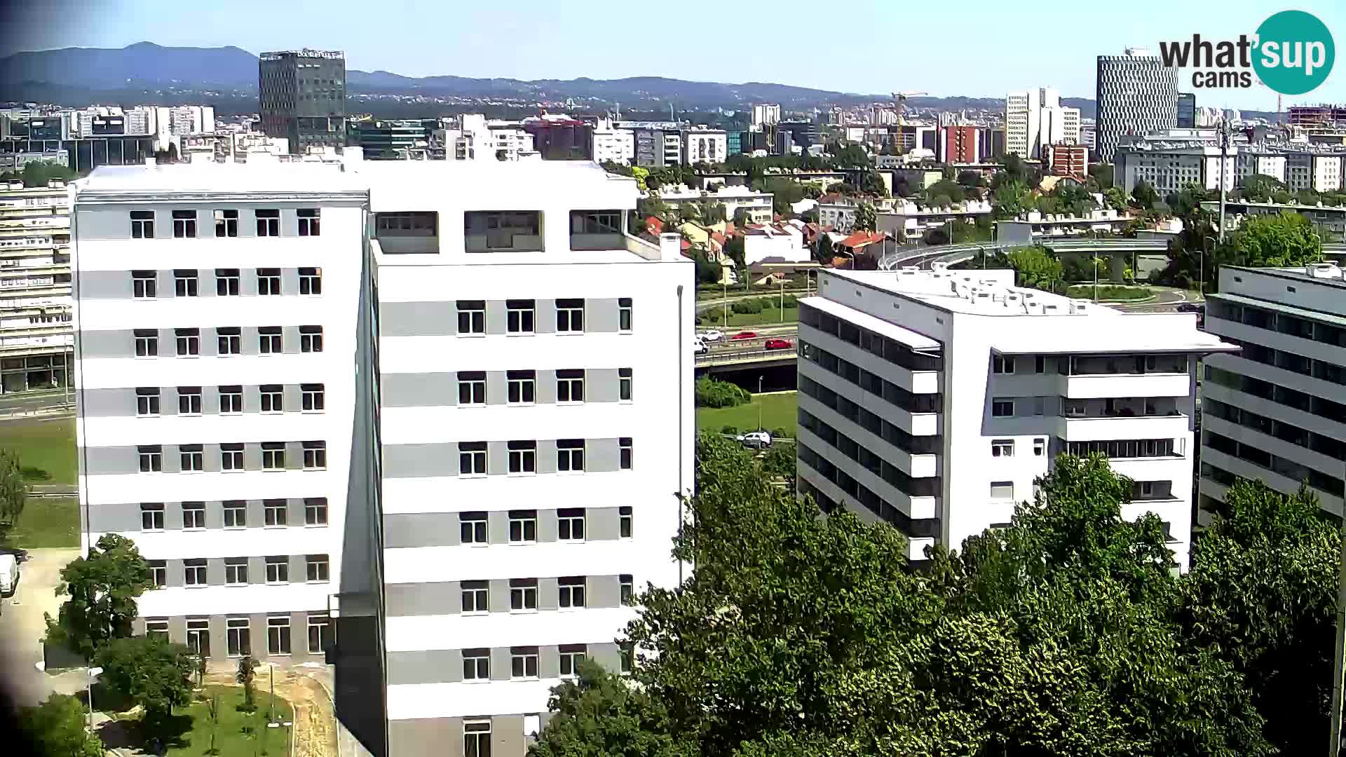 Rotatoria e incrocio viale Slavonska e Marin Držić  – webcam di Zagabria