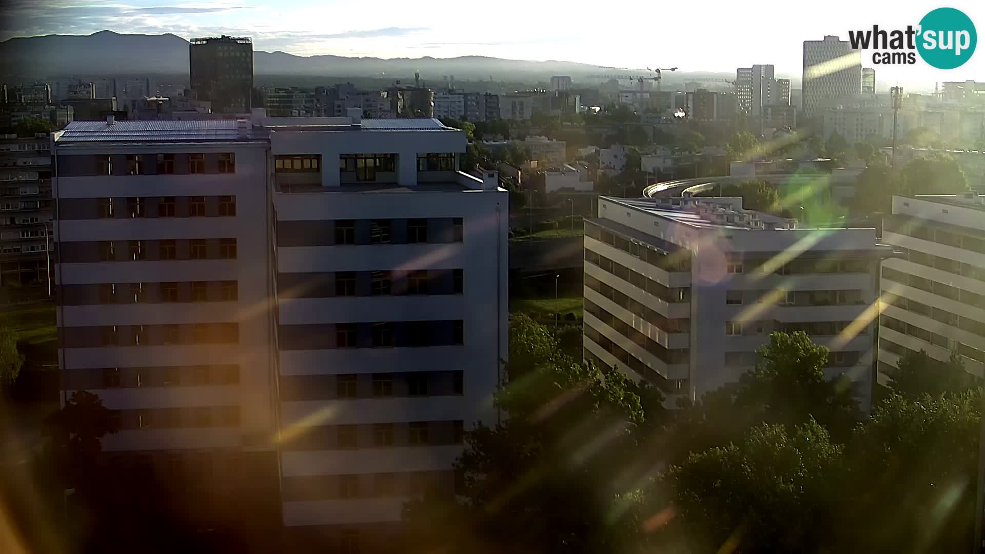 Rotatoria e incrocio viale Slavonska e Marin Držić  – webcam di Zagabria