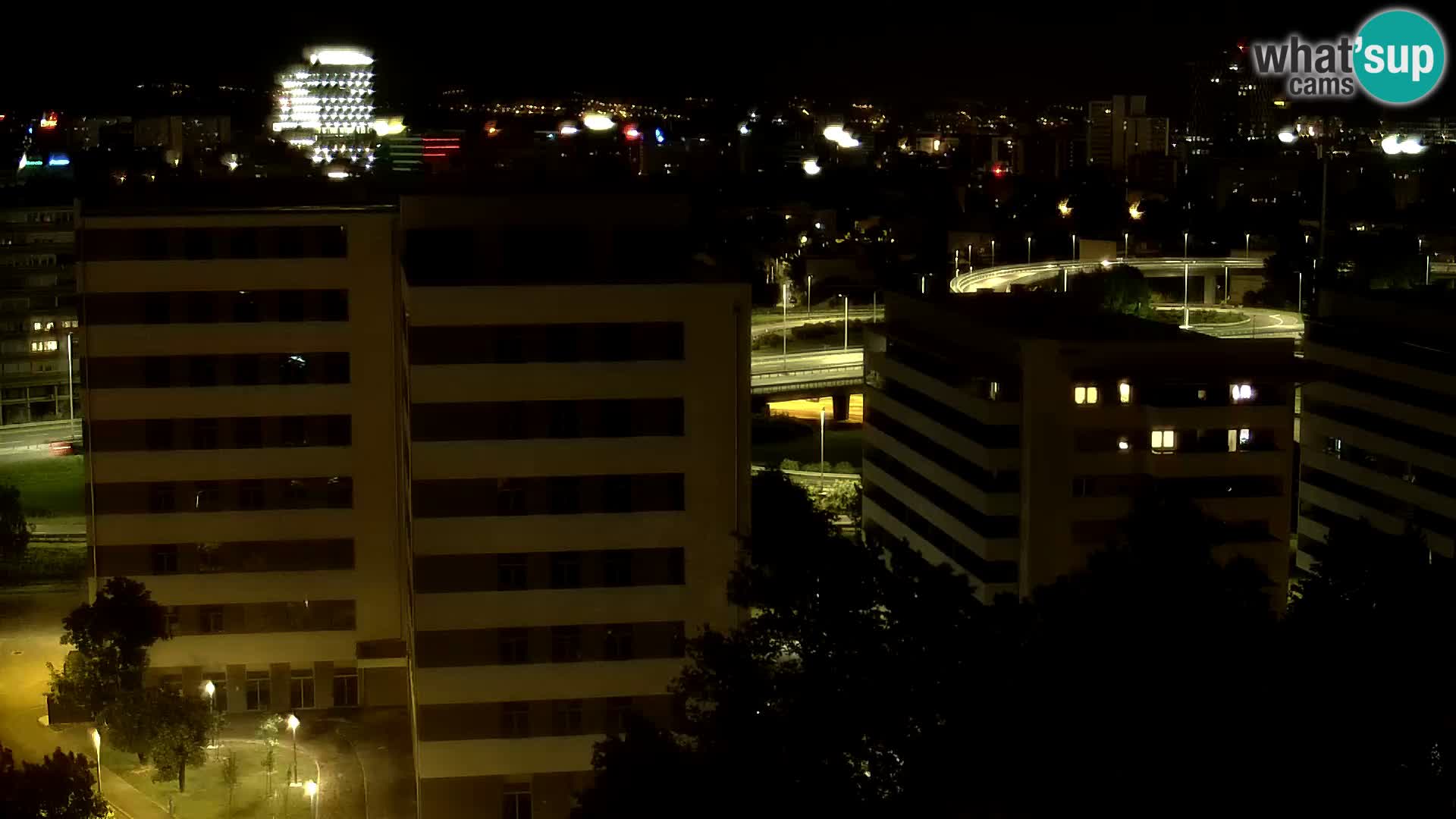 Live Interchange of Slavonska Avenue and Marin Držić Avenue in Zagreb webcam