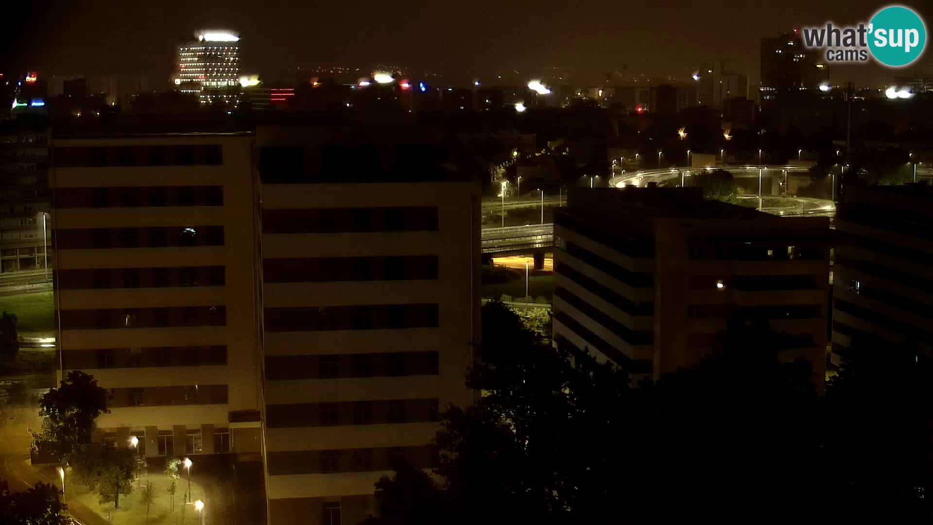 Krožišče Slavonske in Marin Držićeve ulice v Zagrebu v živo