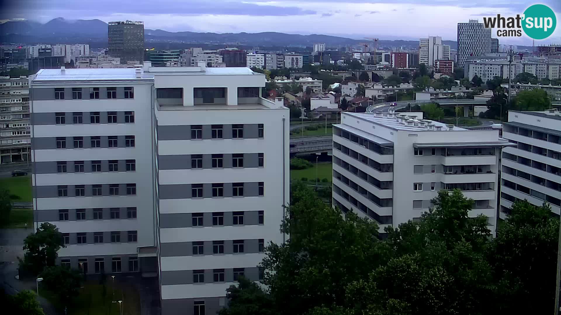 Live Interchange of Slavonska Avenue and Marin Držić Avenue in Zagreb webcam