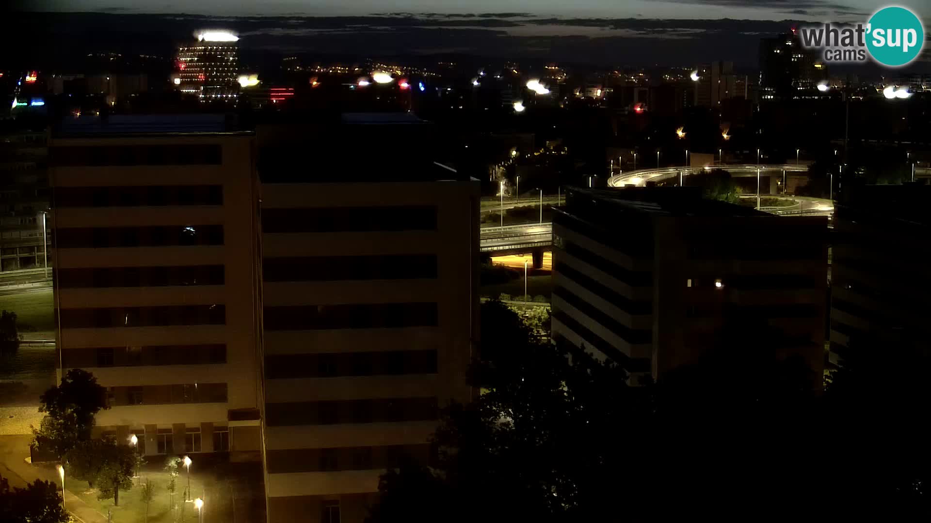 Rotatoria e incrocio viale Slavonska e Marin Držić  – webcam di Zagabria
