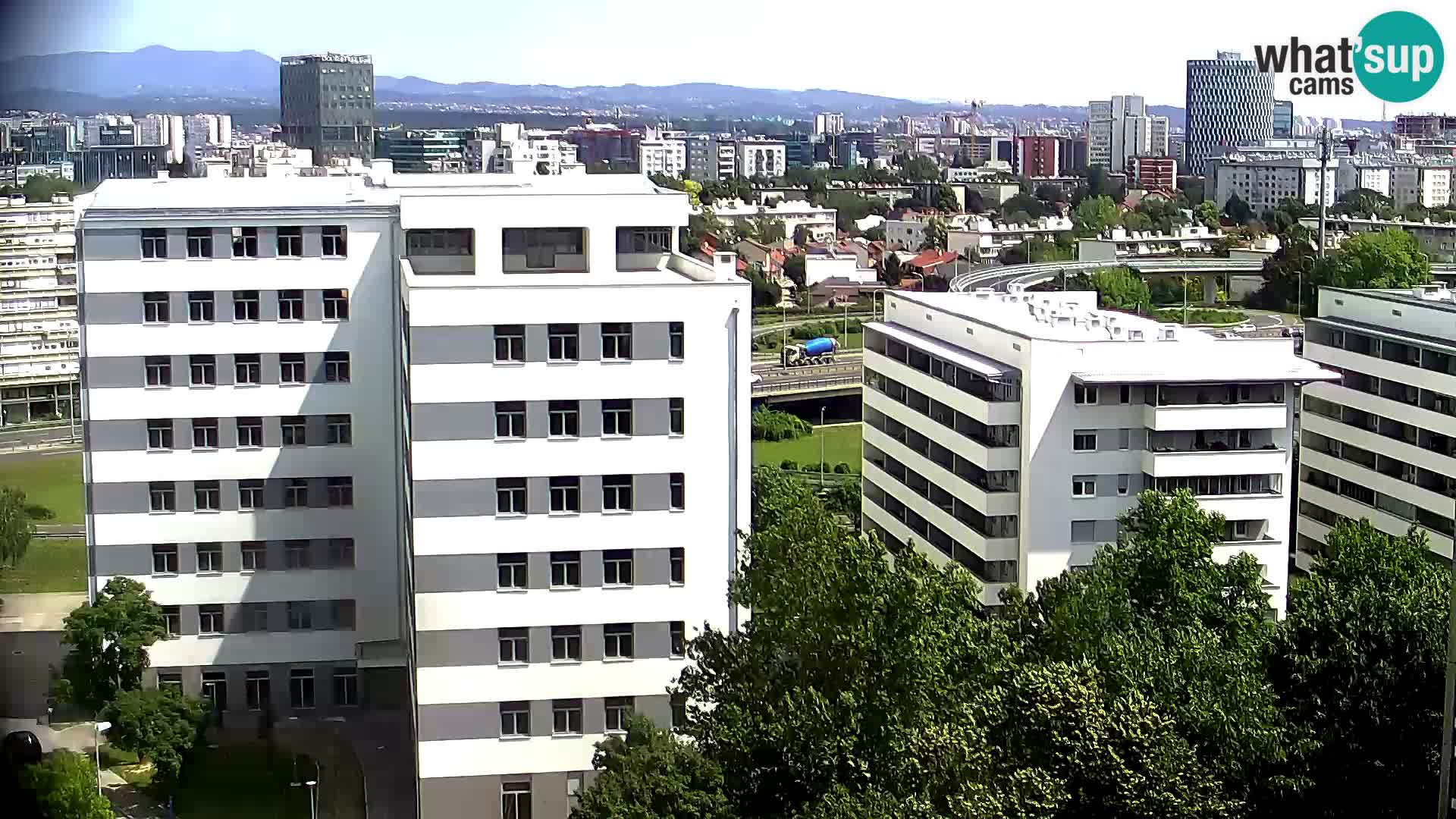 Rotatoria e incrocio viale Slavonska e Marin Držić – webcam di Zagabria