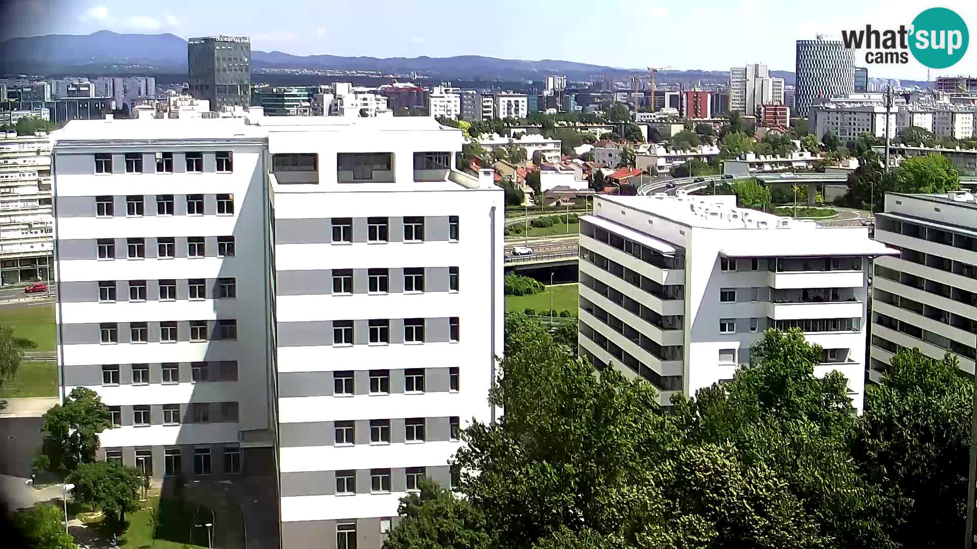 Rotatoria e incrocio viale Slavonska e Marin Držić – webcam di Zagabria