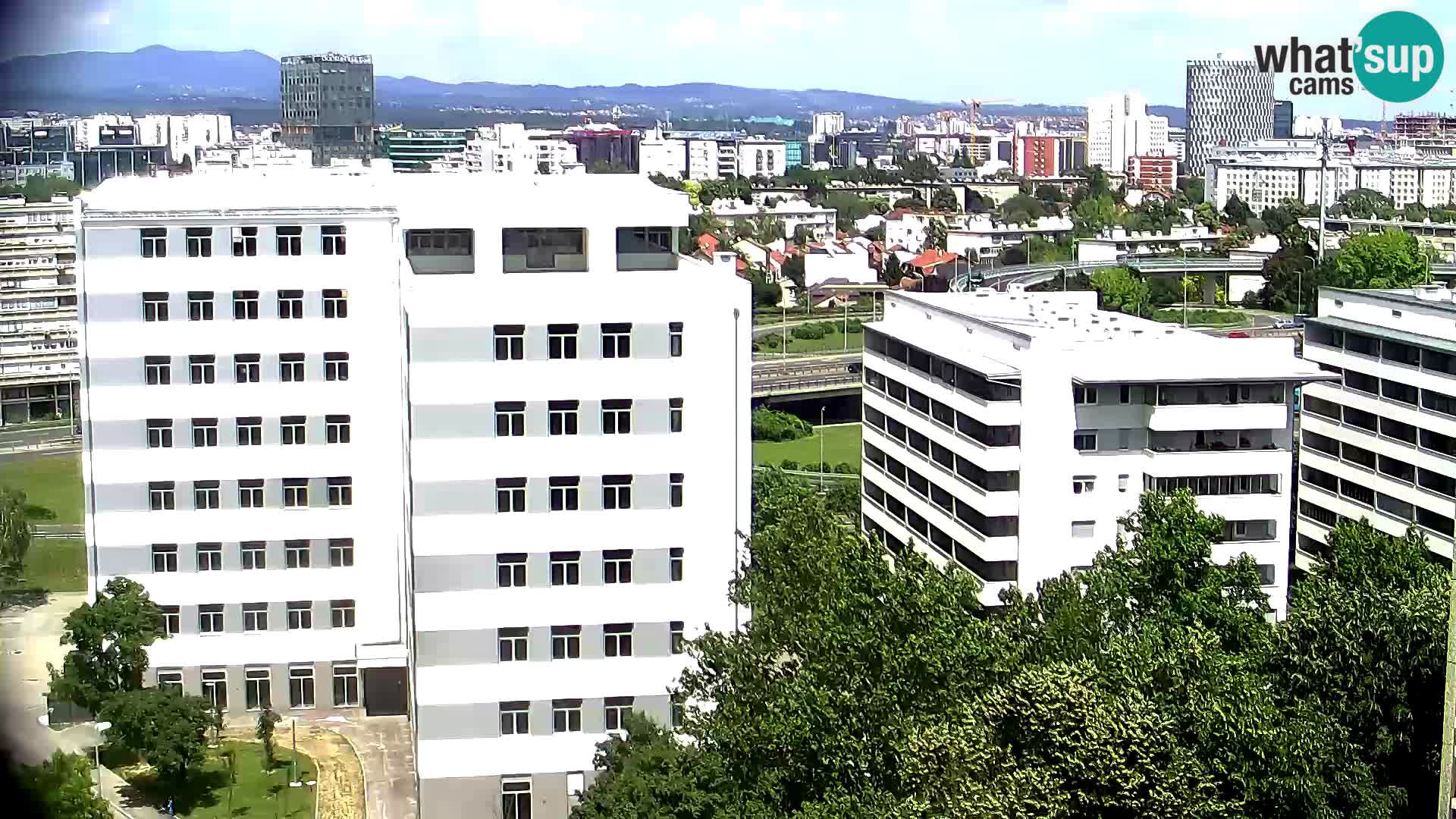 Rotatoria e incrocio viale Slavonska e Marin Držić – webcam di Zagabria