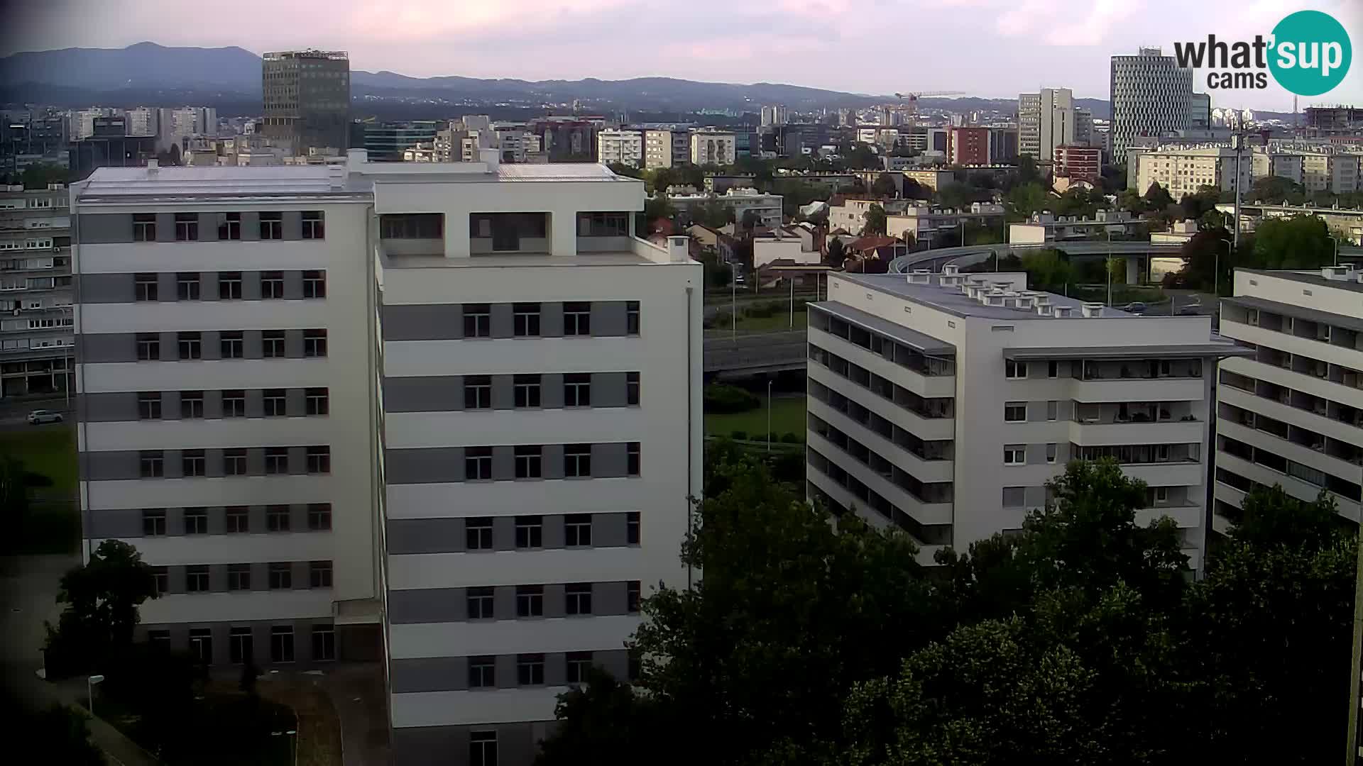 Rotatoria e incrocio viale Slavonska e Marin Držić – webcam di Zagabria