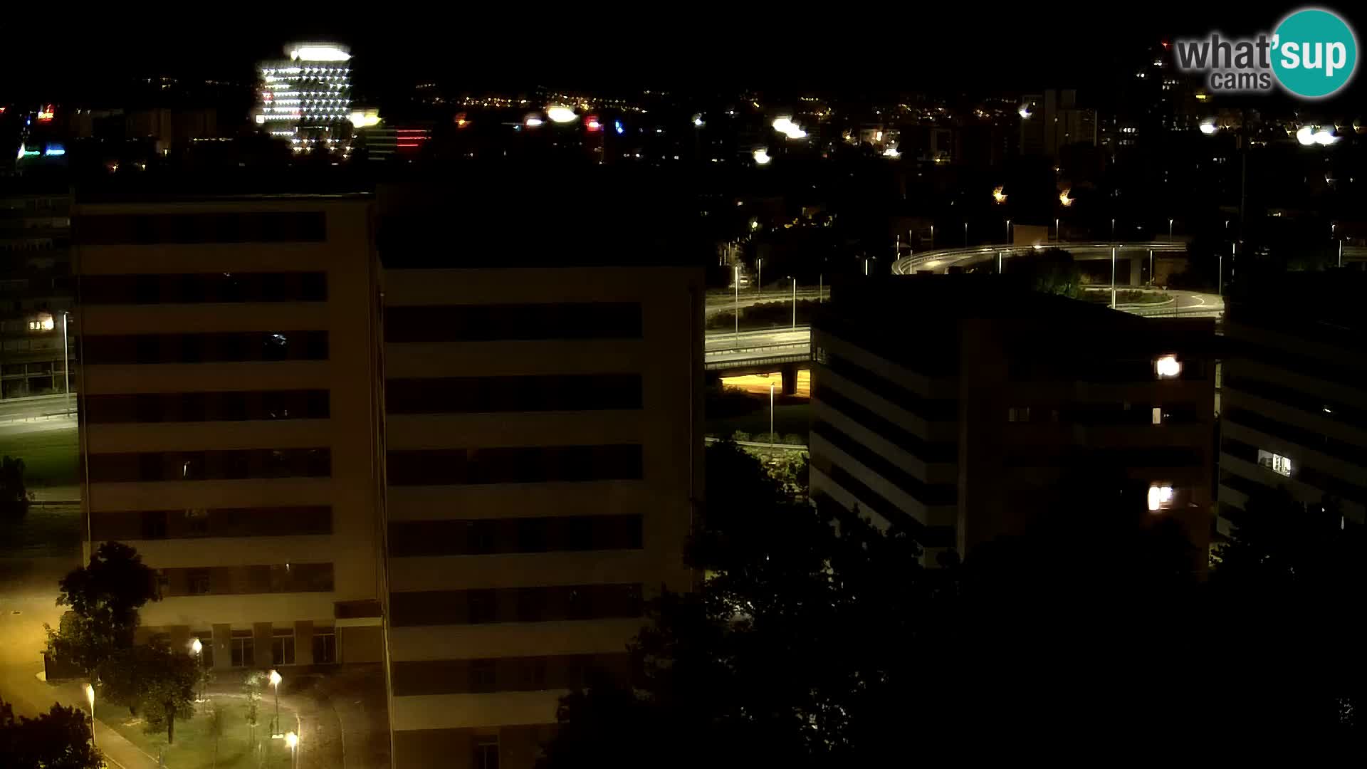 Rond-point en direct traversant les avenues Slavonska et Marin Držić à Zagreb webcam