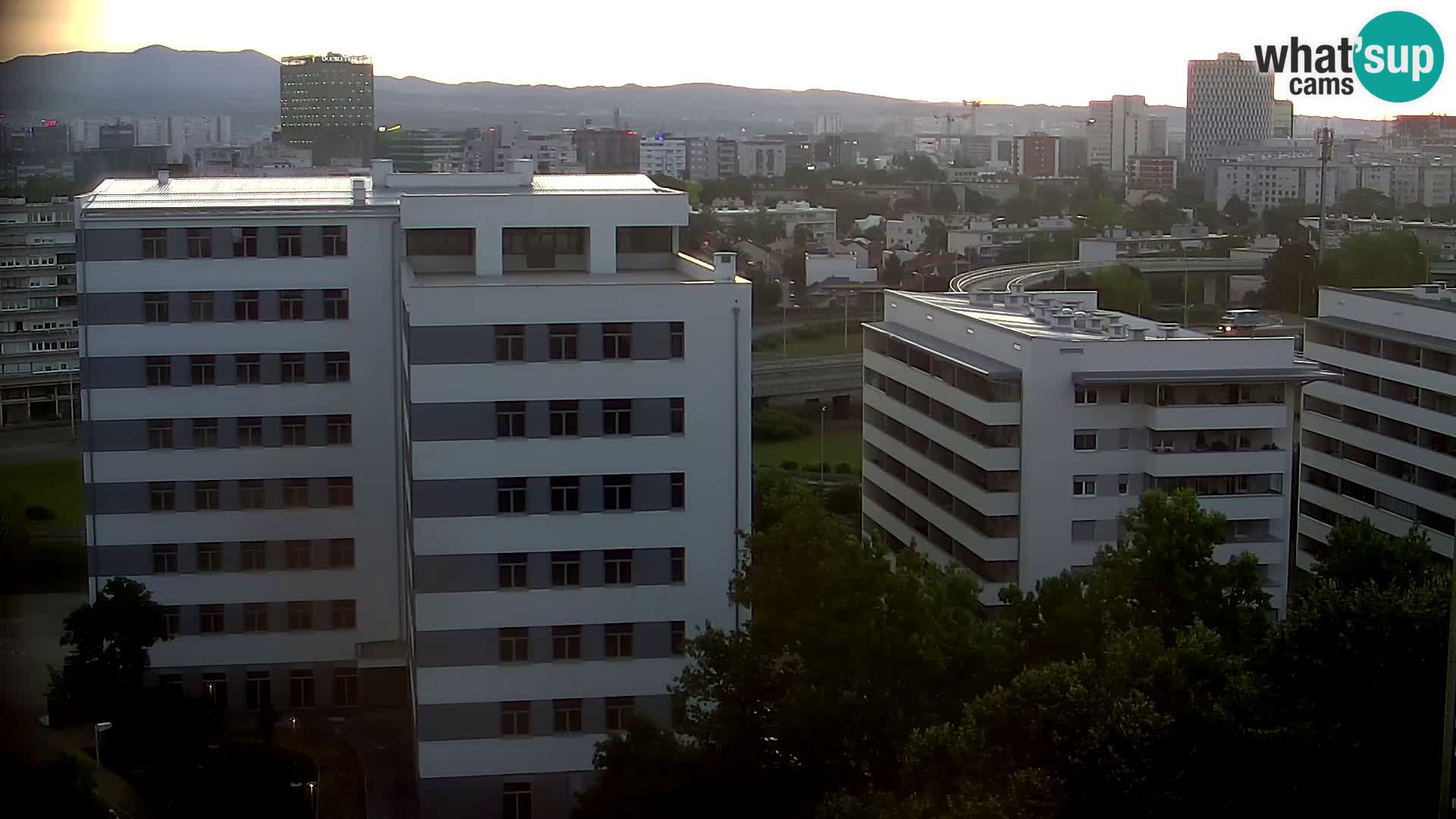 Rotatoria e incrocio viale Slavonska e Marin Držić – webcam di Zagabria
