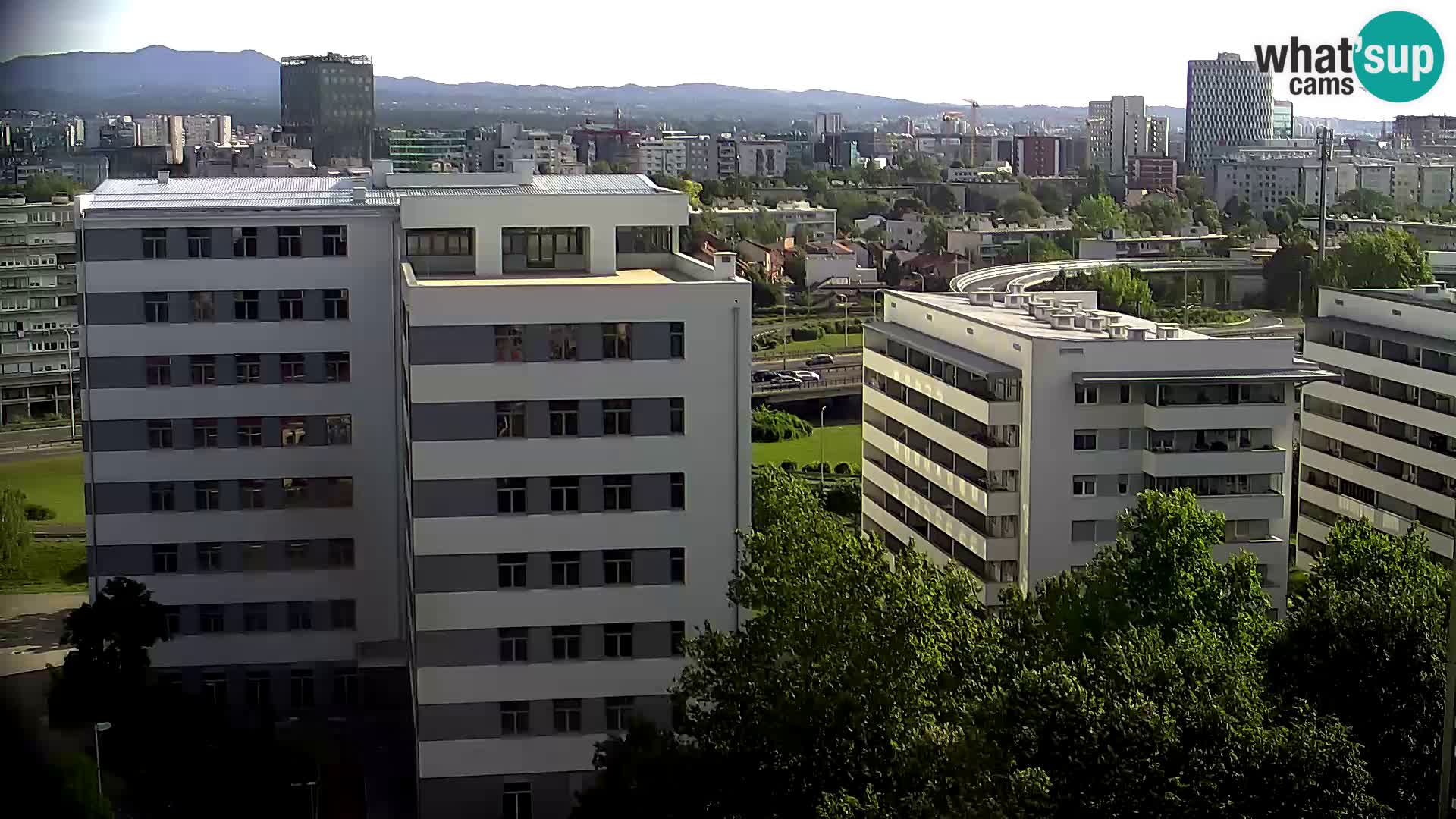 Rotatoria e incrocio viale Slavonska e Marin Držić – webcam di Zagabria
