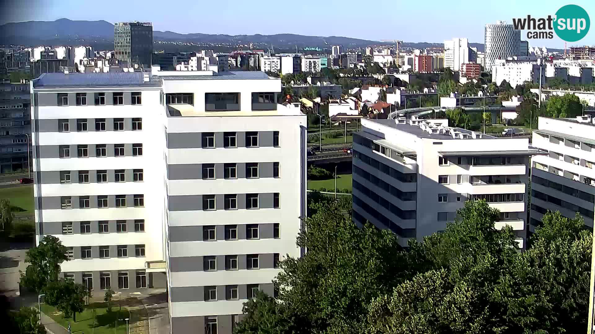 Rotatoria e incrocio viale Slavonska e Marin Držić – webcam di Zagabria