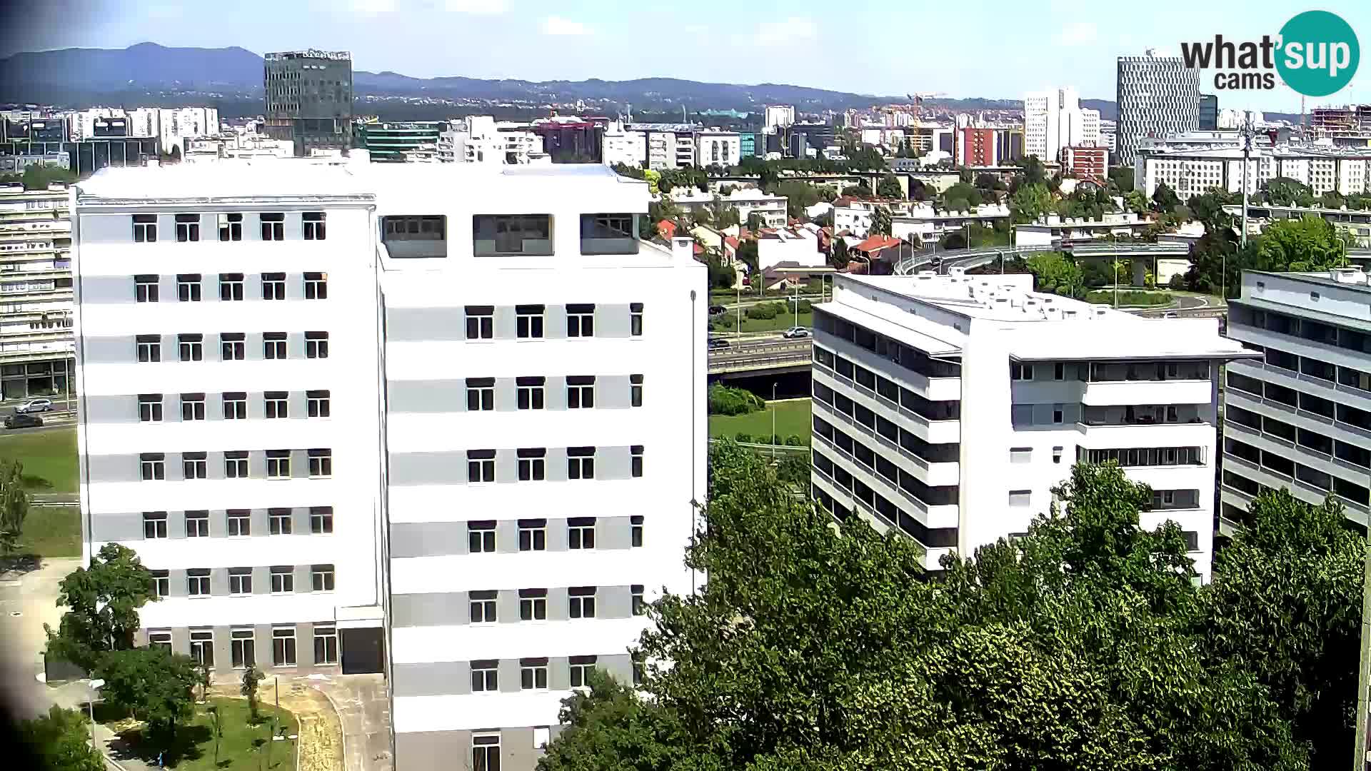 Live Interchange of Slavonska Avenue and Marin Držić Avenue in Zagreb webcam