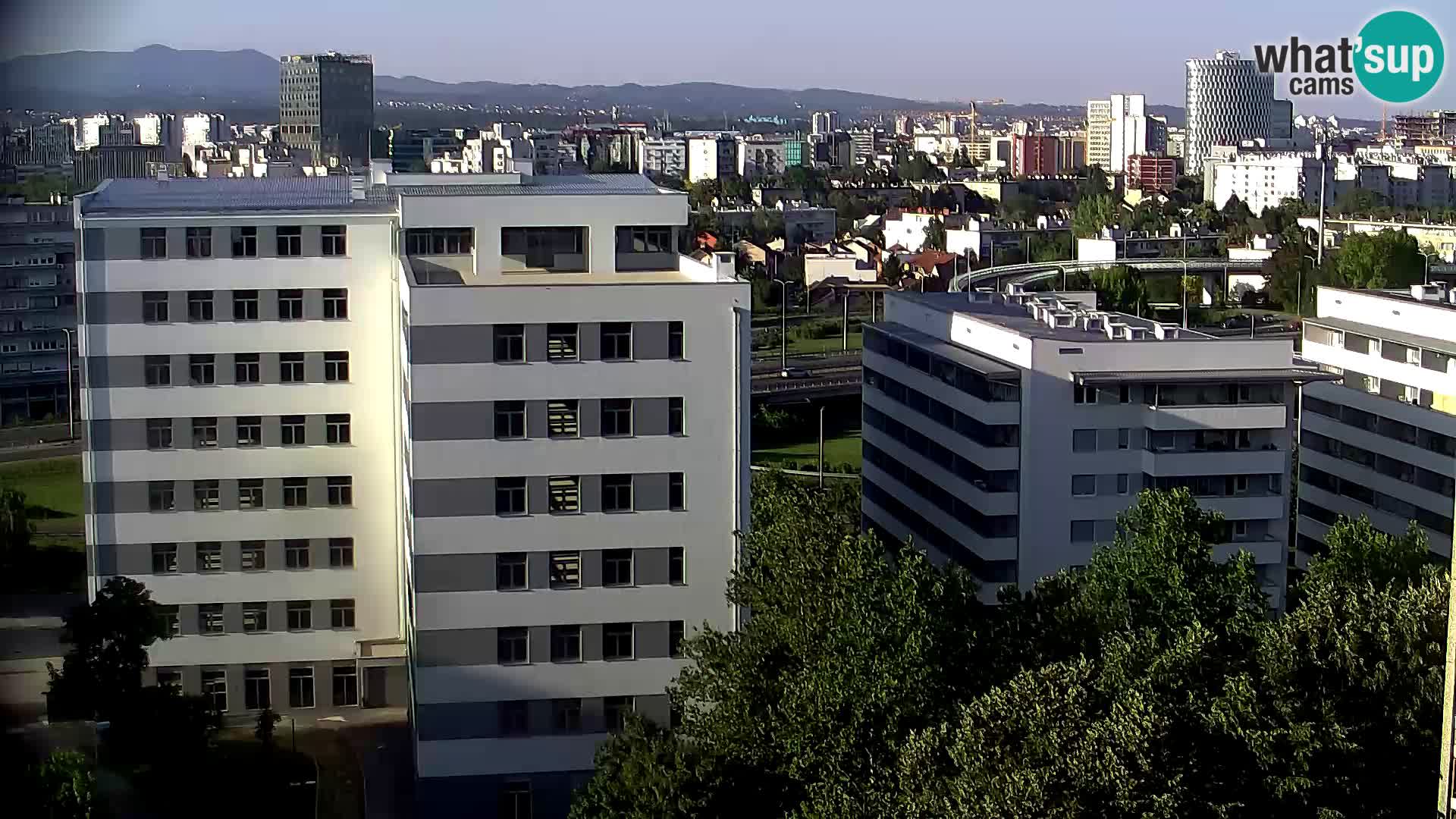 Rotatoria e incrocio viale Slavonska e Marin Držić  – webcam di Zagabria