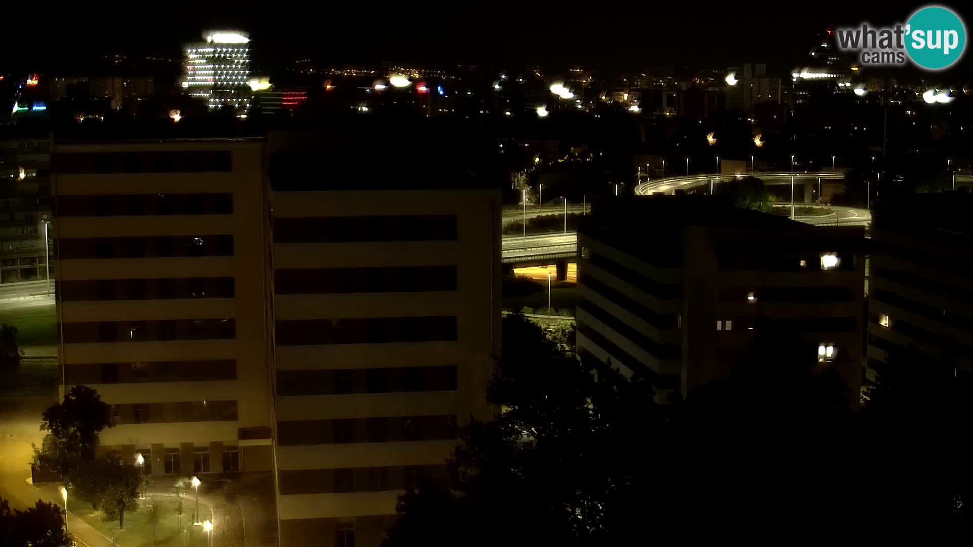 Live-Kreisverkehr Slavonska und Marin Držić Avenue zur Zagreb Webcam