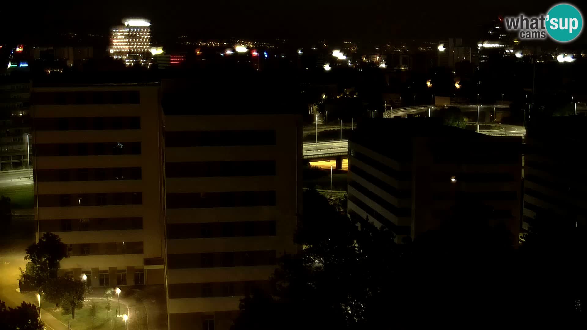 Live Interchange of Slavonska Avenue and Marin Držić Avenue in Zagreb webcam