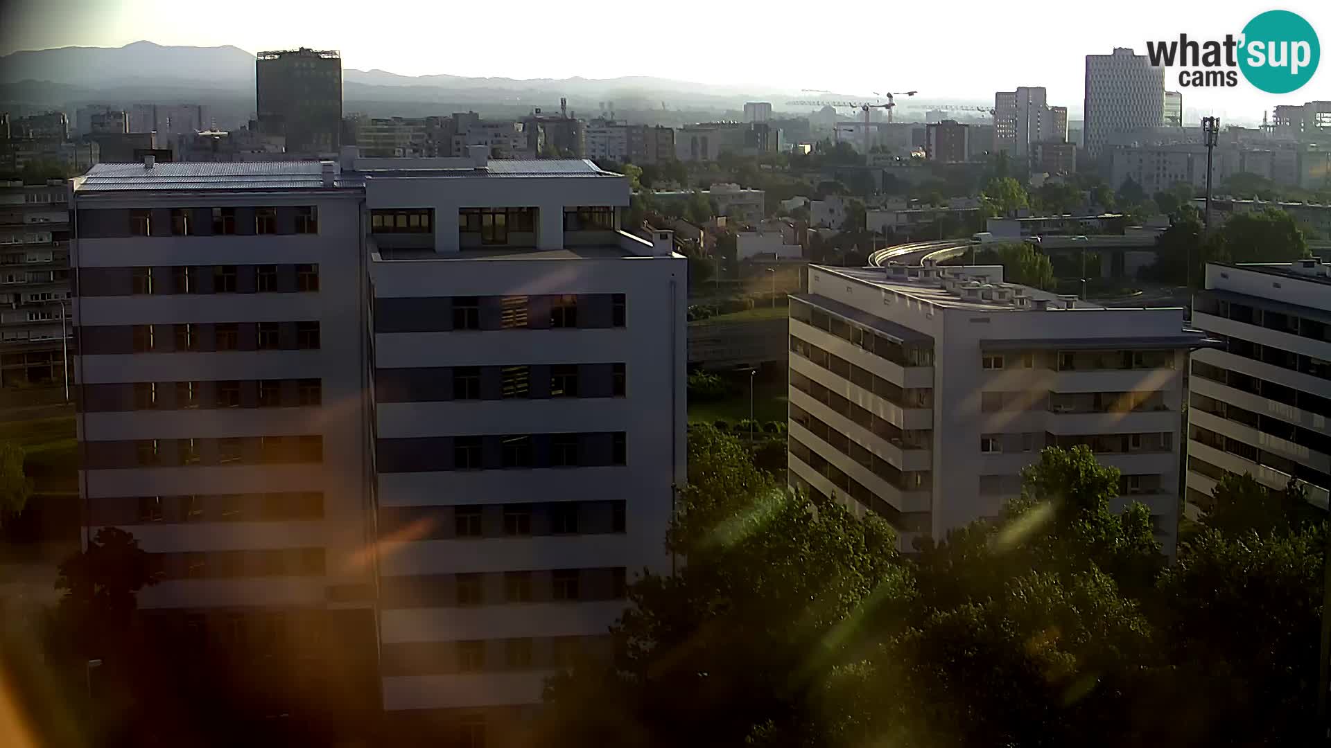Rotatoria e incrocio viale Slavonska e Marin Držić  – webcam di Zagabria