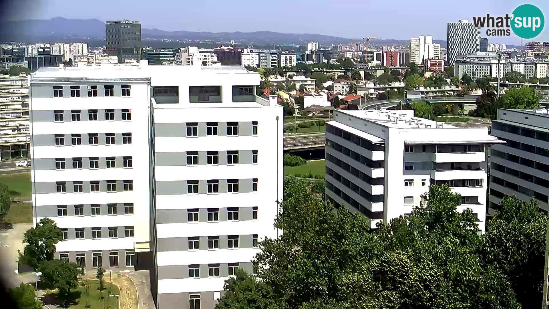 Krožišče Slavonske in Marin Držićeve ulice v Zagrebu v živo