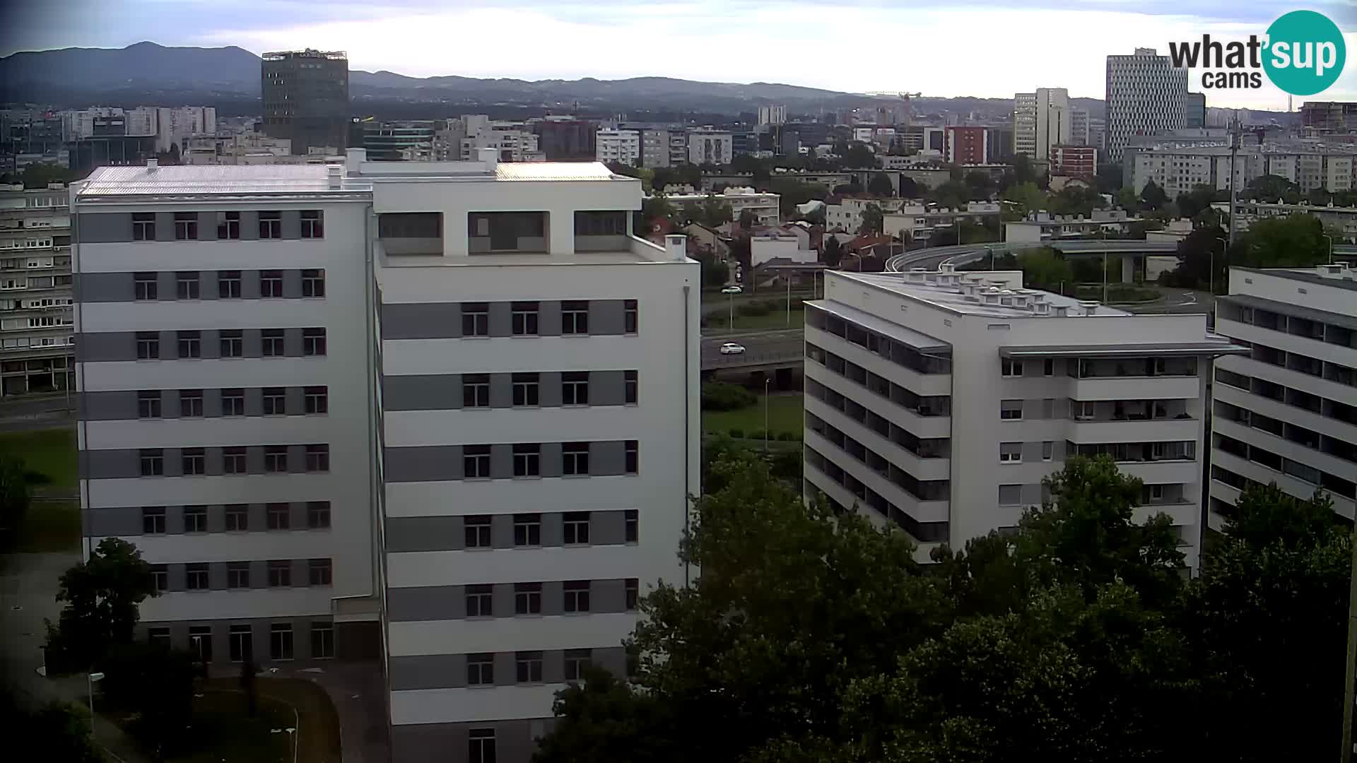 Rotatoria e incrocio viale Slavonska e Marin Držić – webcam di Zagabria