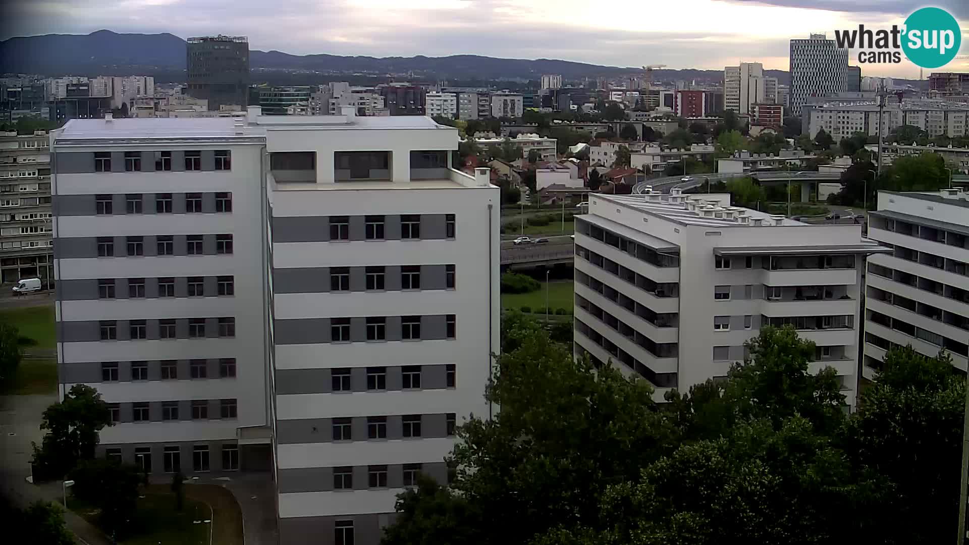 Rotatoria e incrocio viale Slavonska e Marin Držić – webcam di Zagabria