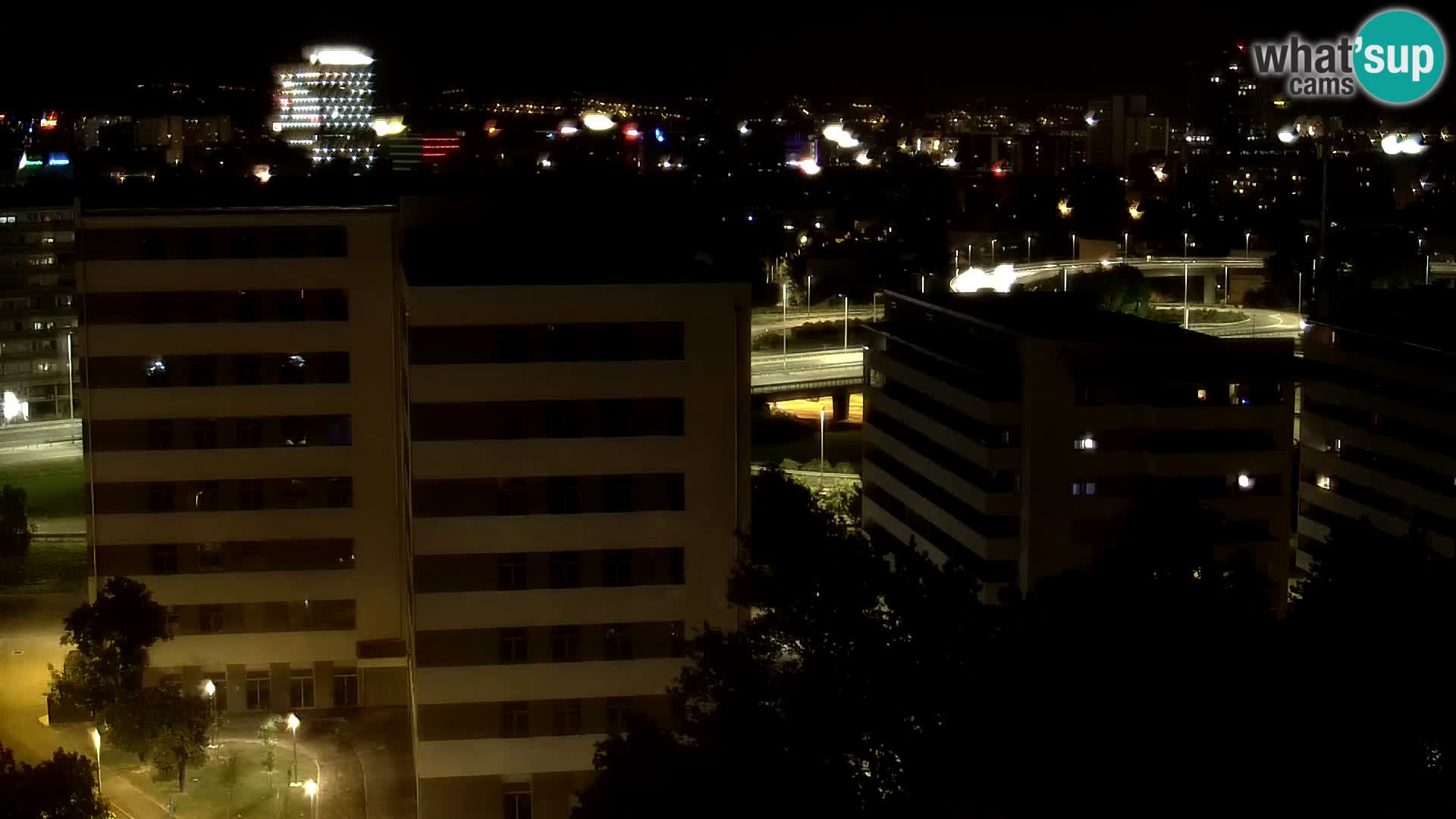 Live Interchange of Slavonska Avenue and Marin Držić Avenue in Zagreb webcam
