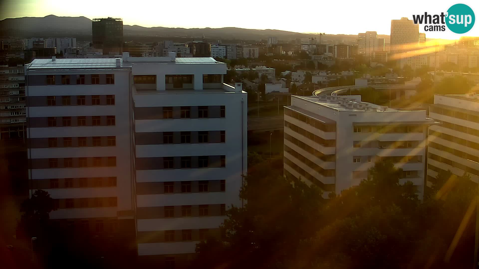 Rotatoria e incrocio viale Slavonska e Marin Držić – webcam di Zagabria