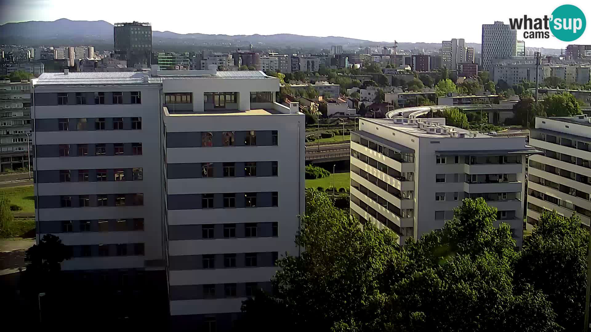 Rotatoria e incrocio viale Slavonska e Marin Držić – webcam di Zagabria