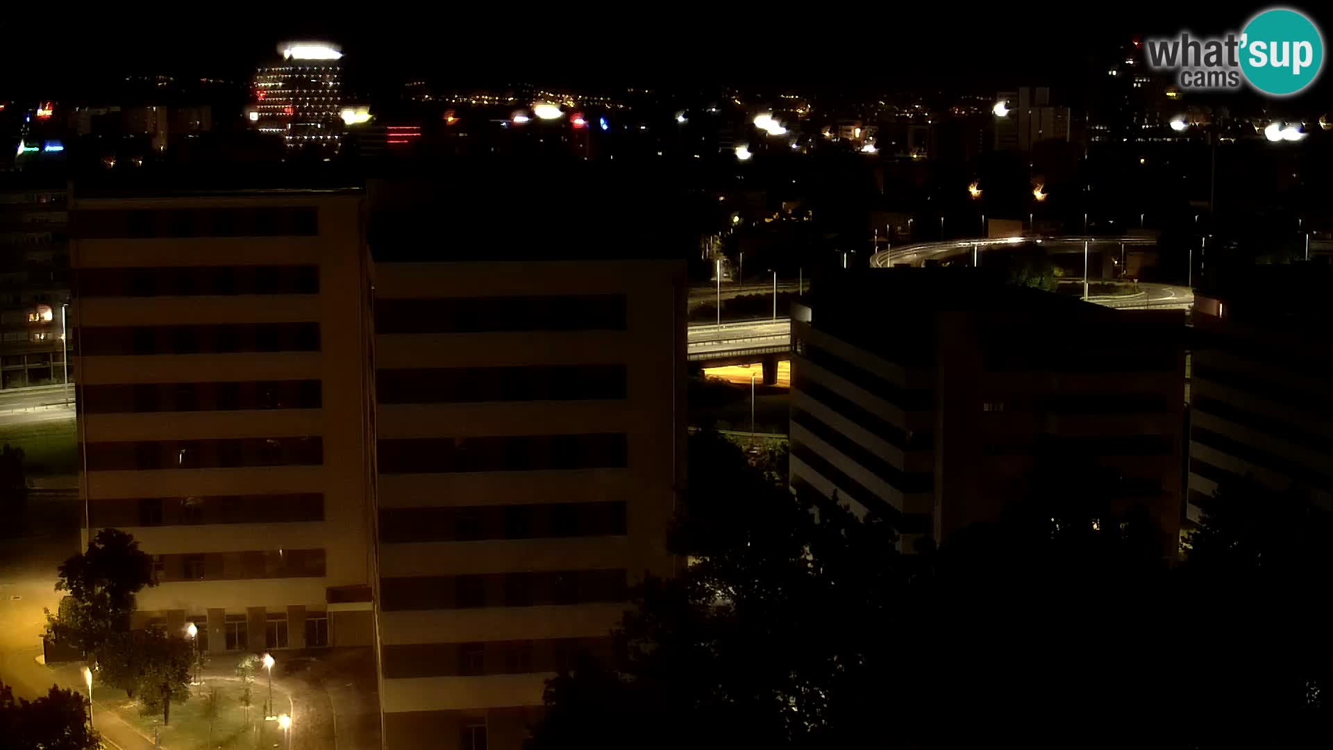 Live-Kreisverkehr Slavonska und Marin Držić Avenue zur Zagreb Webcam