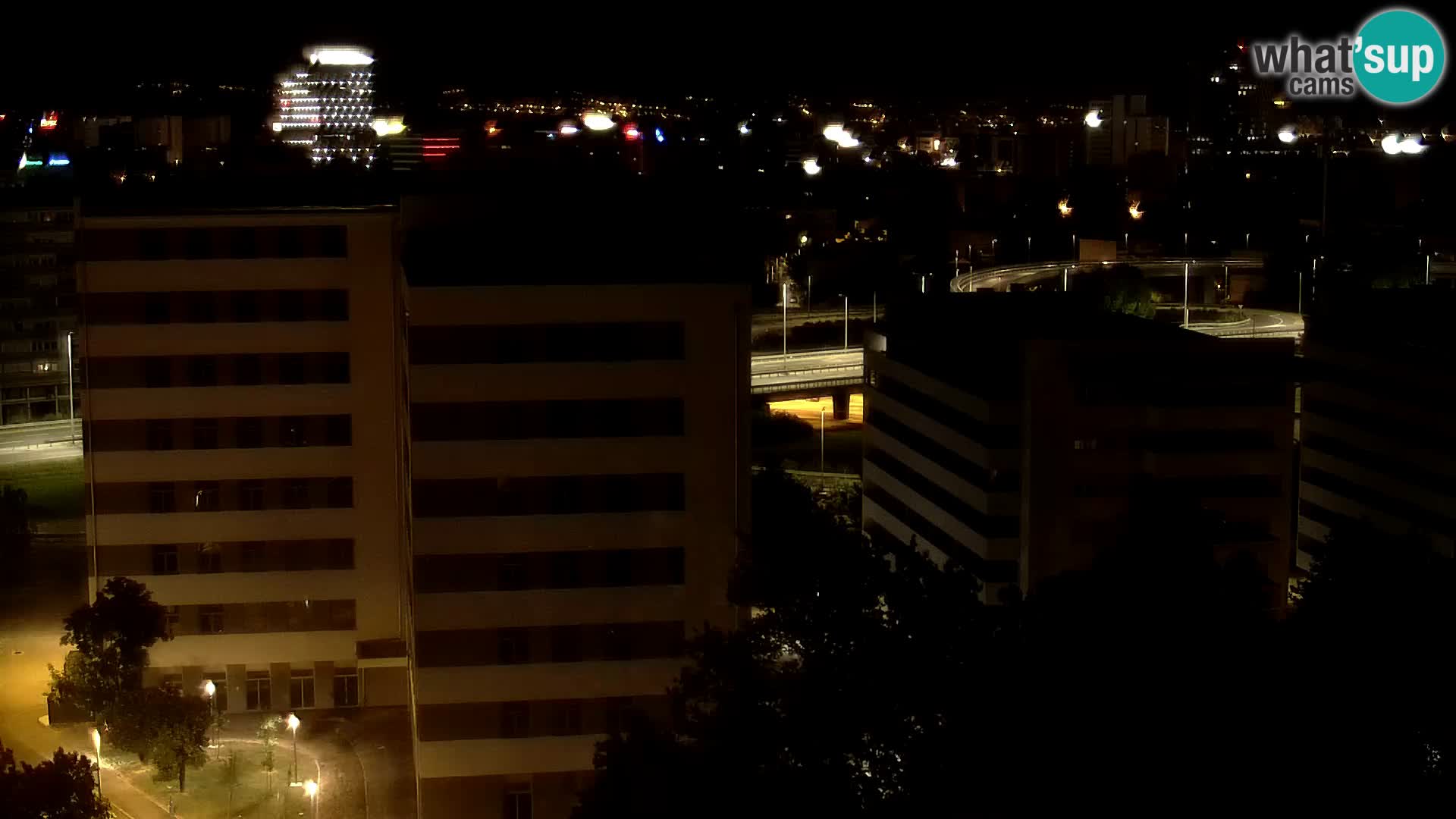 Live-Kreisverkehr Slavonska und Marin Držić Avenue zur Zagreb Webcam