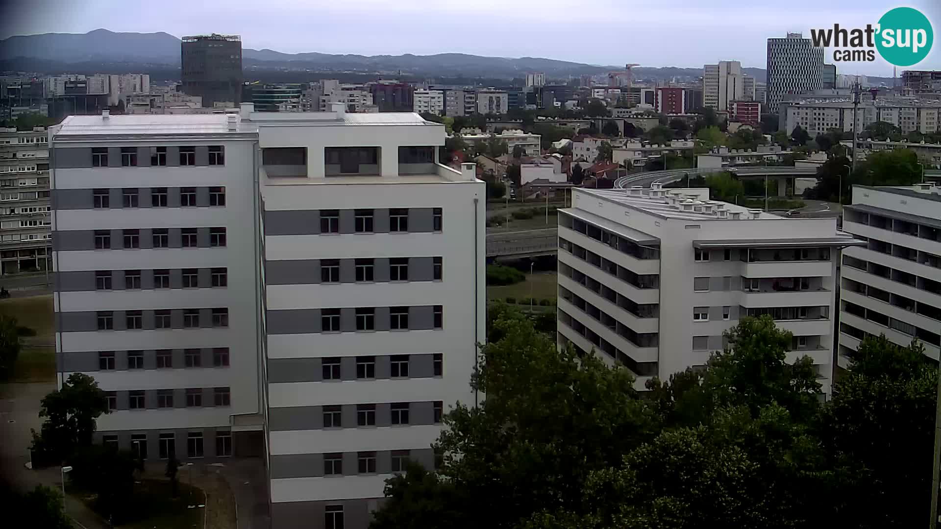 Rotatoria e incrocio viale Slavonska e Marin Držić  – webcam di Zagabria