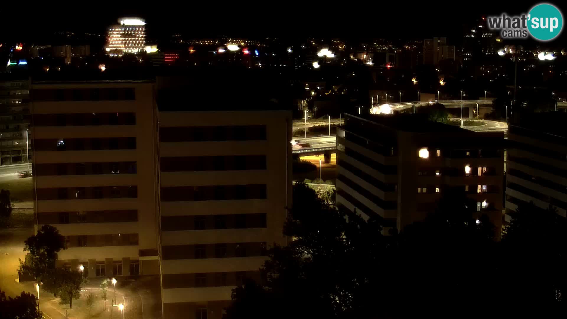 Live-Kreisverkehr Slavonska und Marin Držić Avenue zur Zagreb Webcam