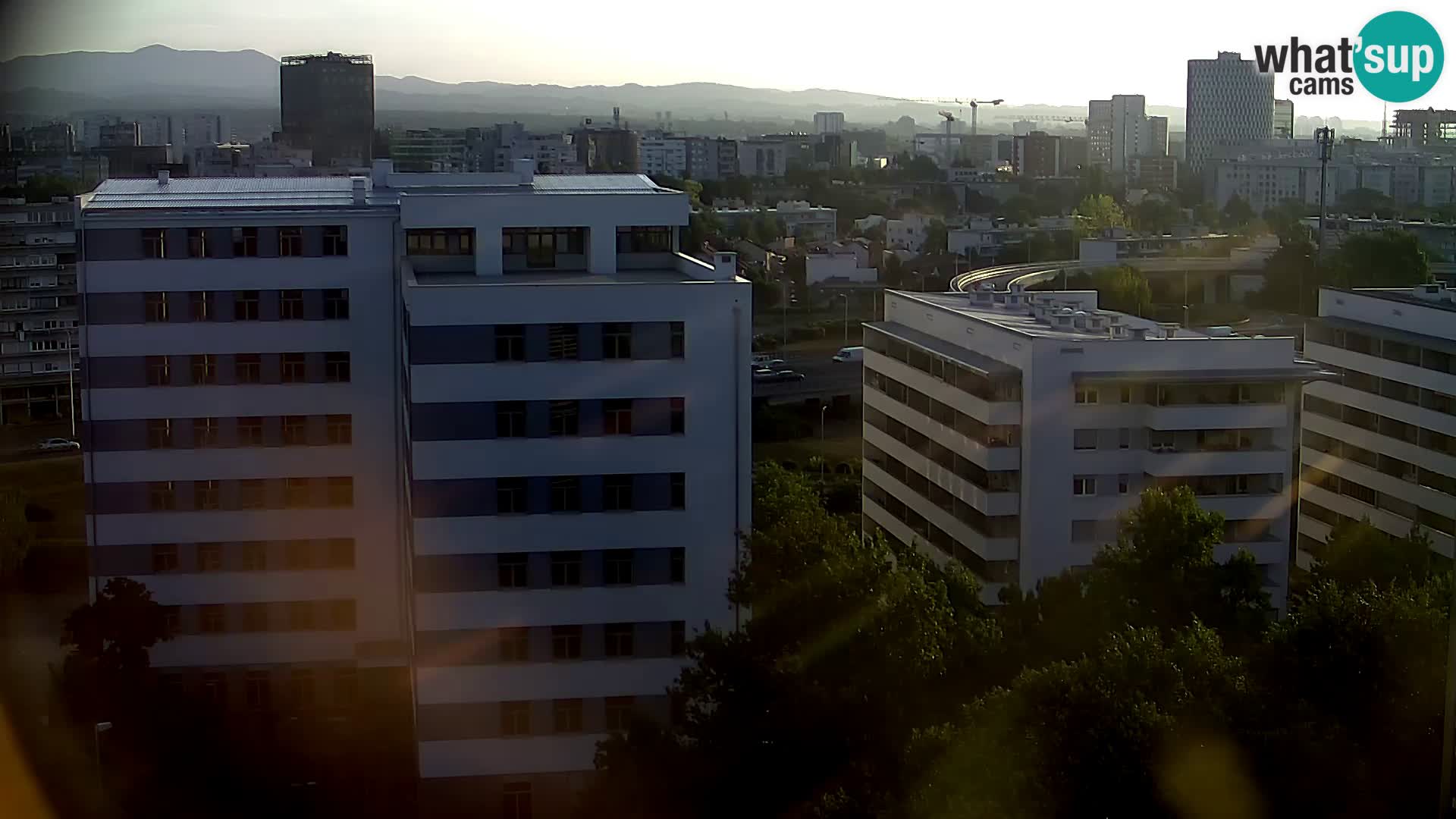 Live Interchange of Slavonska Avenue and Marin Držić Avenue in Zagreb webcam