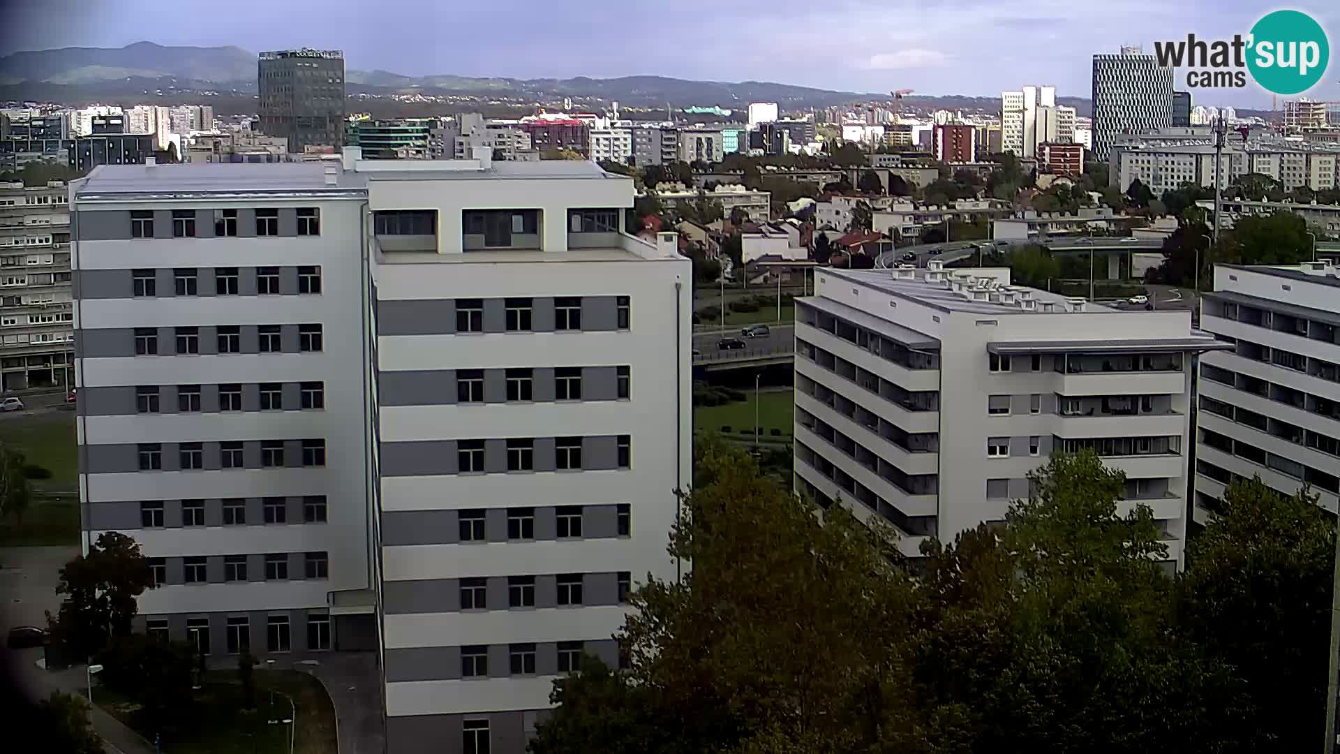 Live Interchange of Slavonska Avenue and Marin Držić Avenue in Zagreb webcam