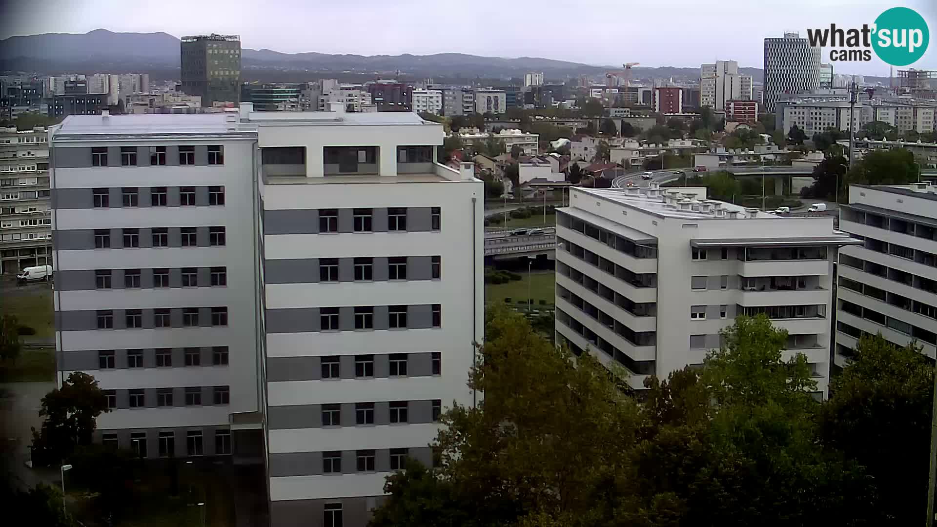 Live Interchange of Slavonska Avenue and Marin Držić Avenue in Zagreb webcam