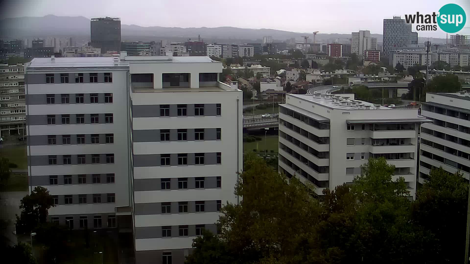 Live Interchange of Slavonska Avenue and Marin Držić Avenue in Zagreb webcam