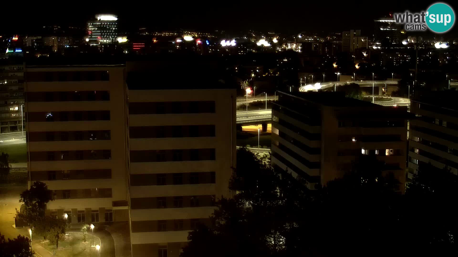 Live Interchange of Slavonska Avenue and Marin Držić Avenue in Zagreb webcam